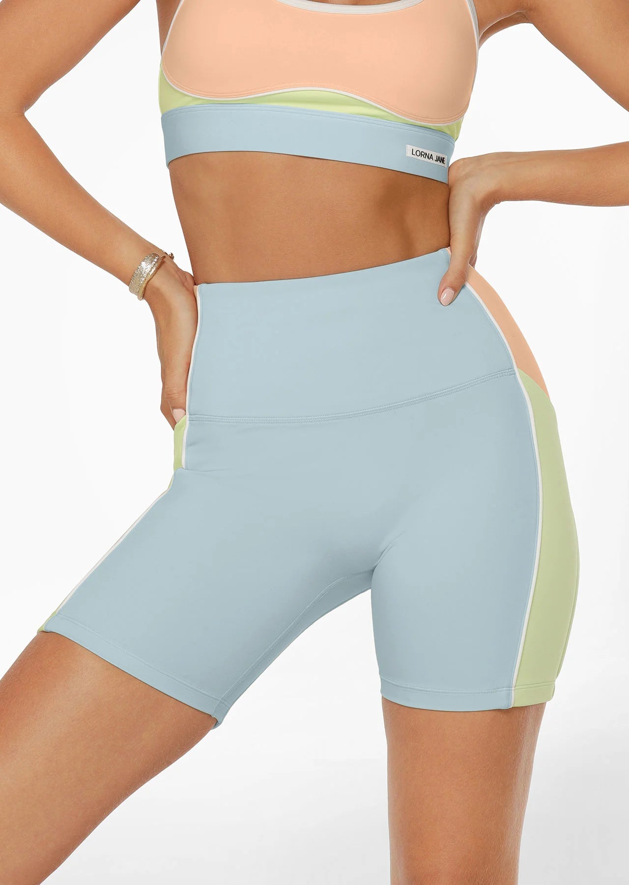Rainbow Splice No Ride Booty Pocket Bike Shorts
