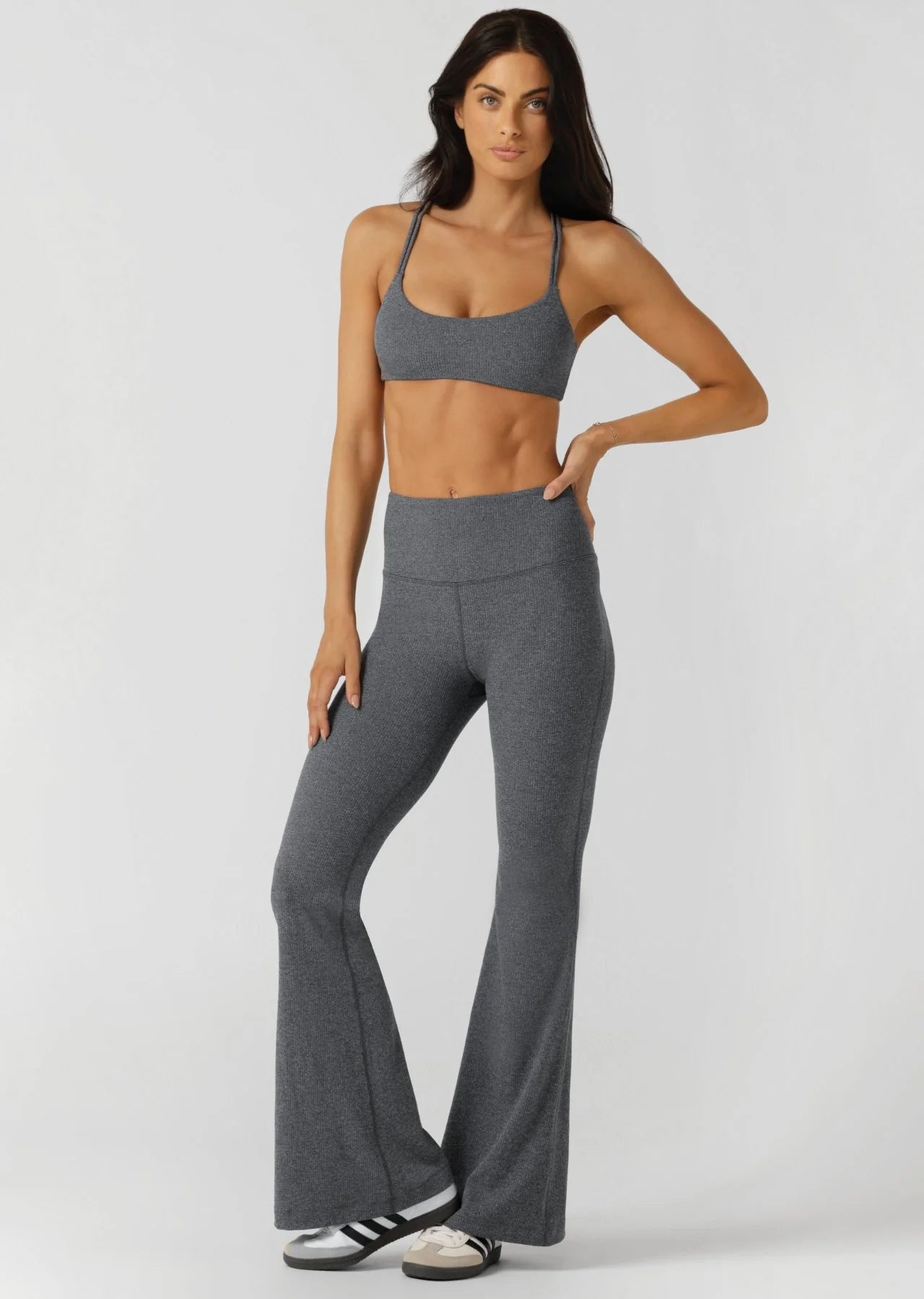 Divine Rib Flared Leggings