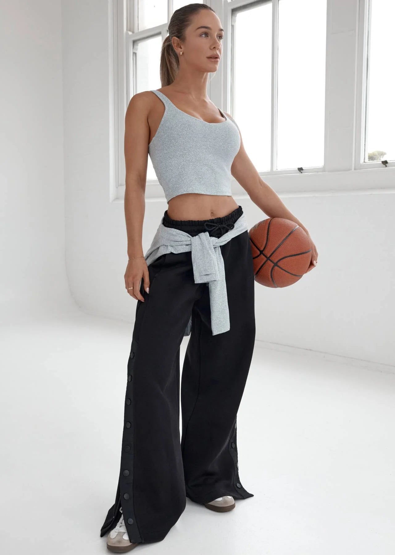 Snap To It Wide Leg Pants
