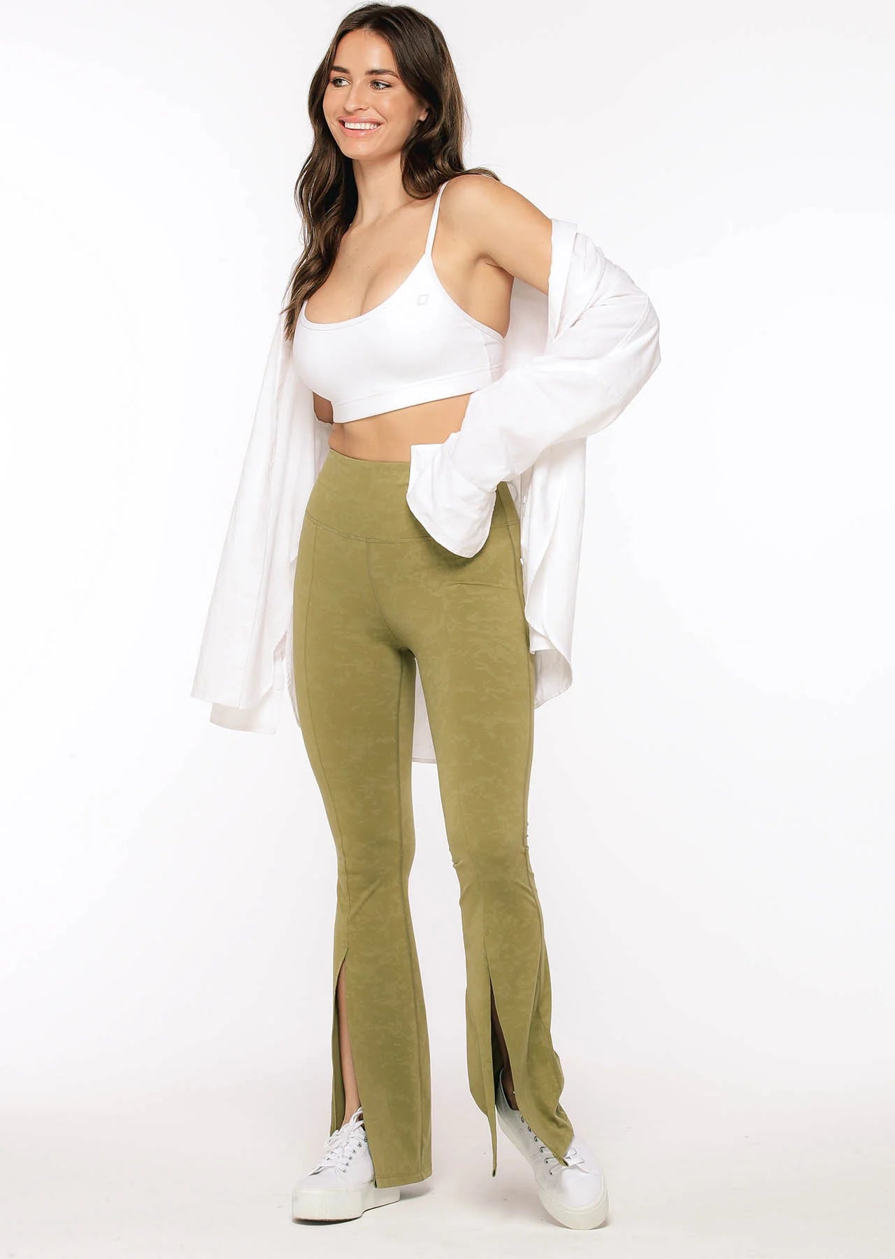 Split Flared Leggings