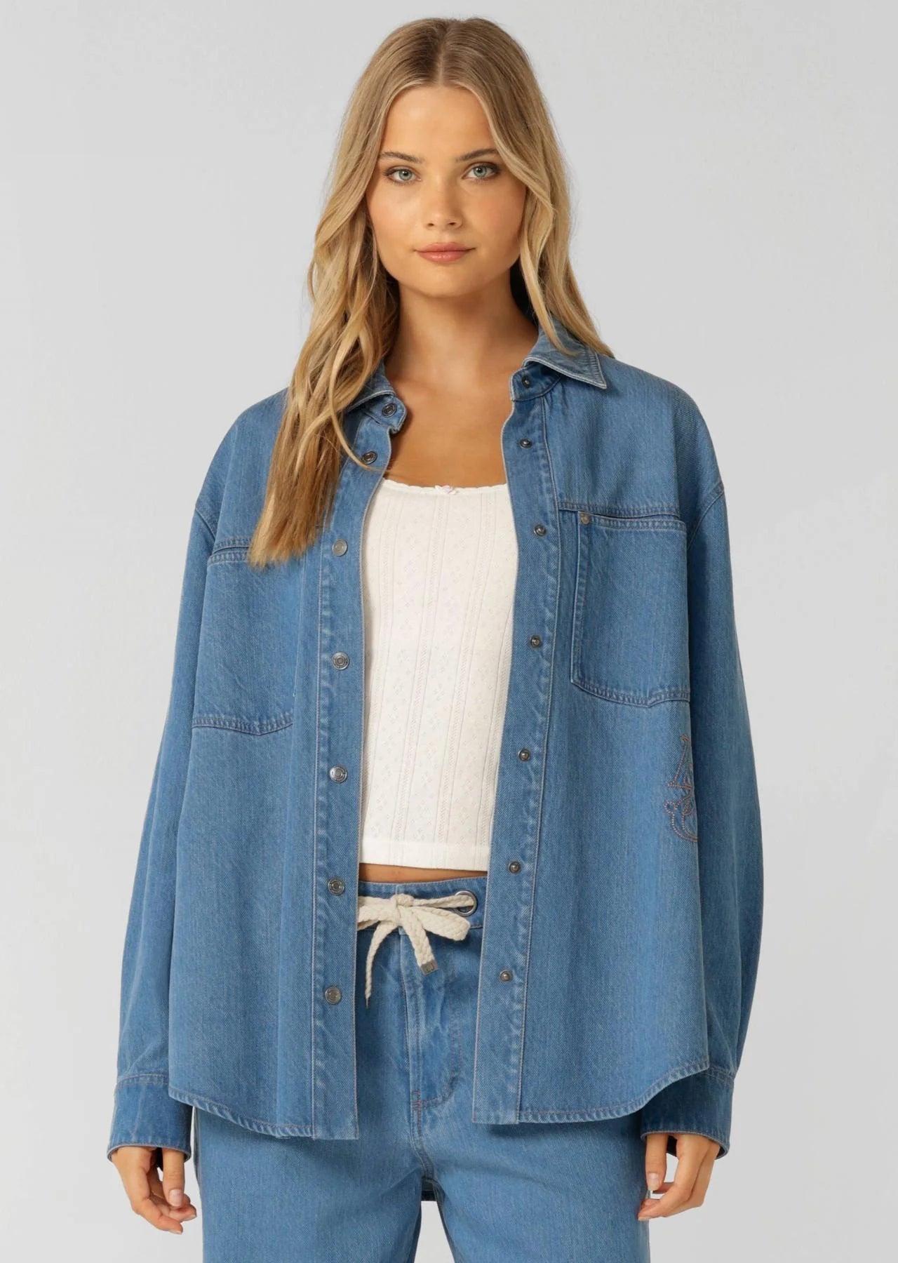 Off Duty Vintage Wash Denim Shirt