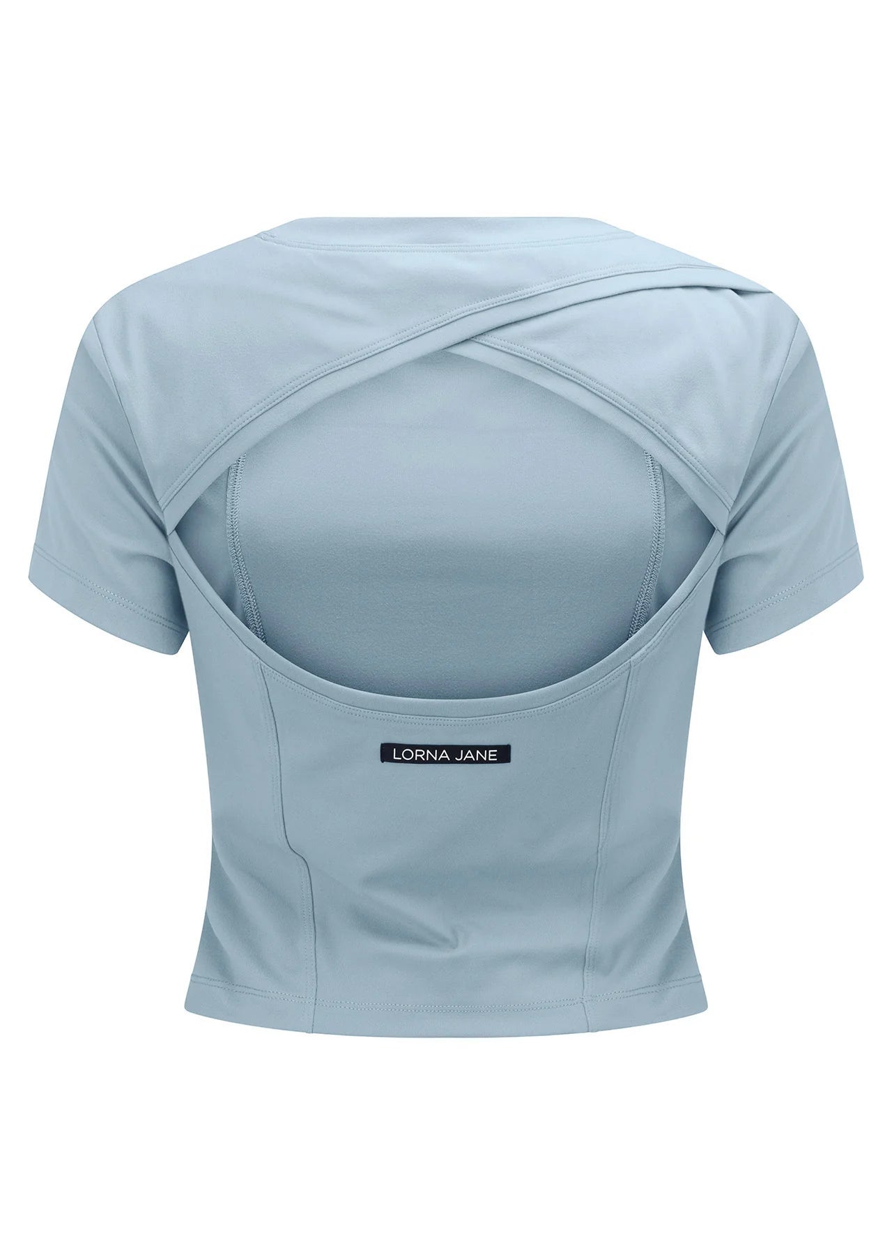 Cutout Active Short Sleeve Crop Top
