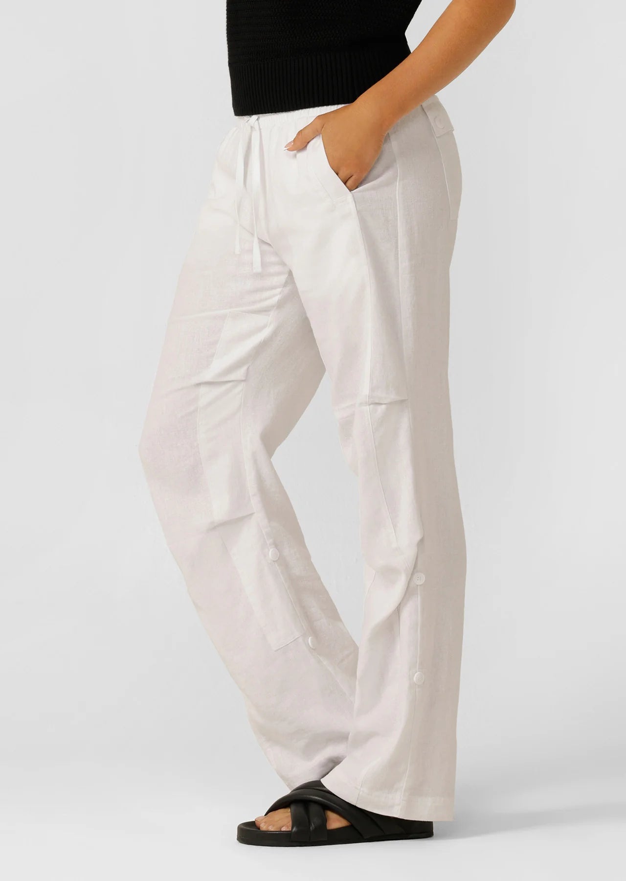 Linen Flashdance Pants