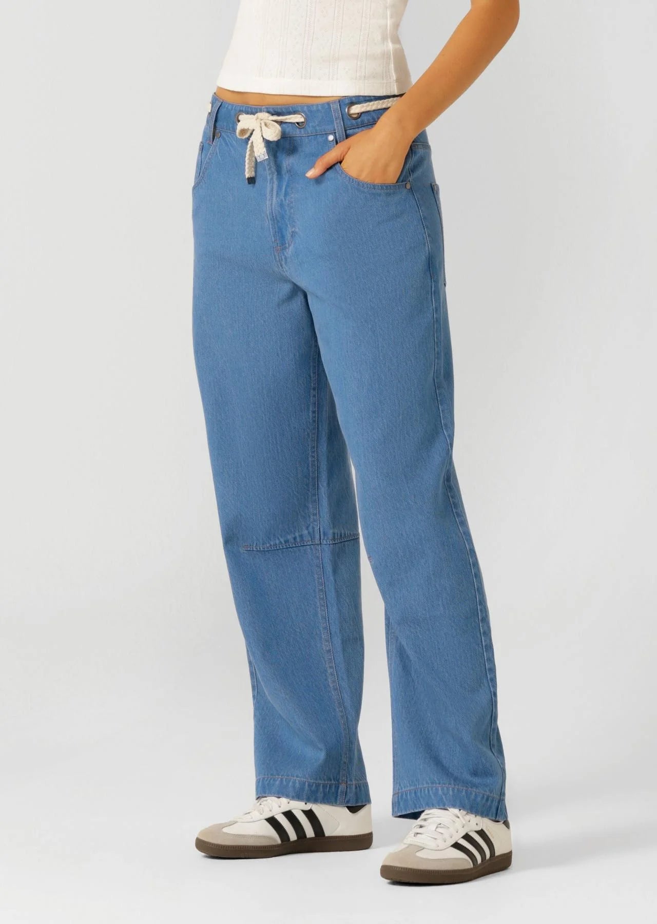 Off Duty Vintage Wash Denim Pants