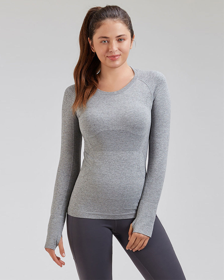 Seamless Long Sleeve Tops (Thumb Hole)