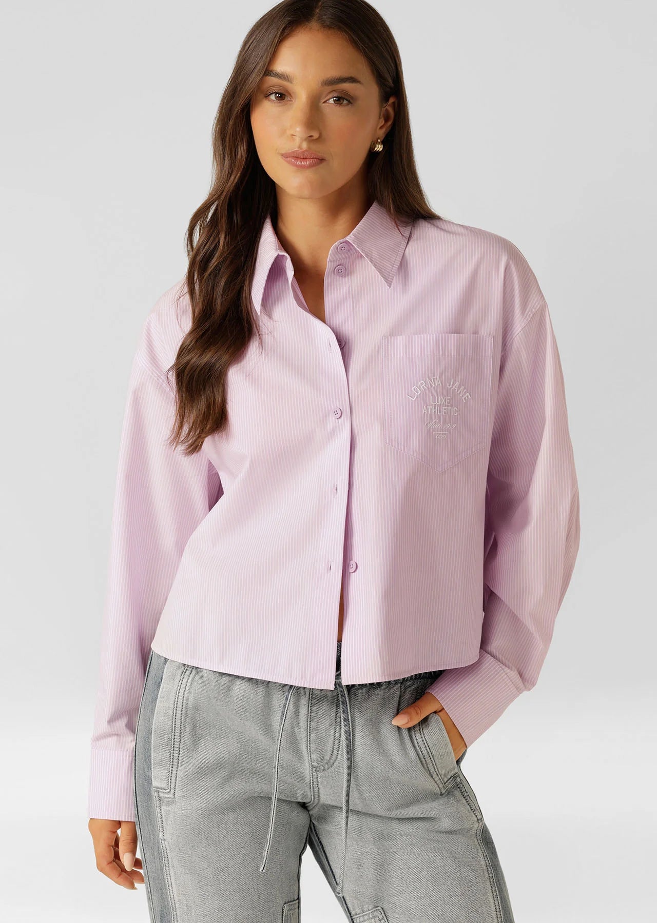 Heritage Cropped Button Up Shirt