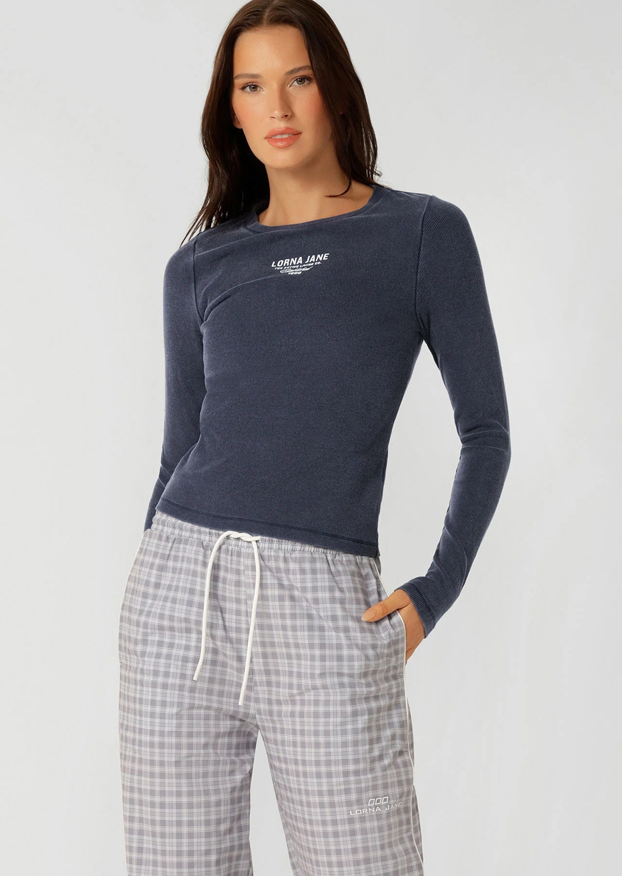 Original Sport Washed Rib Long Sleeve Top
