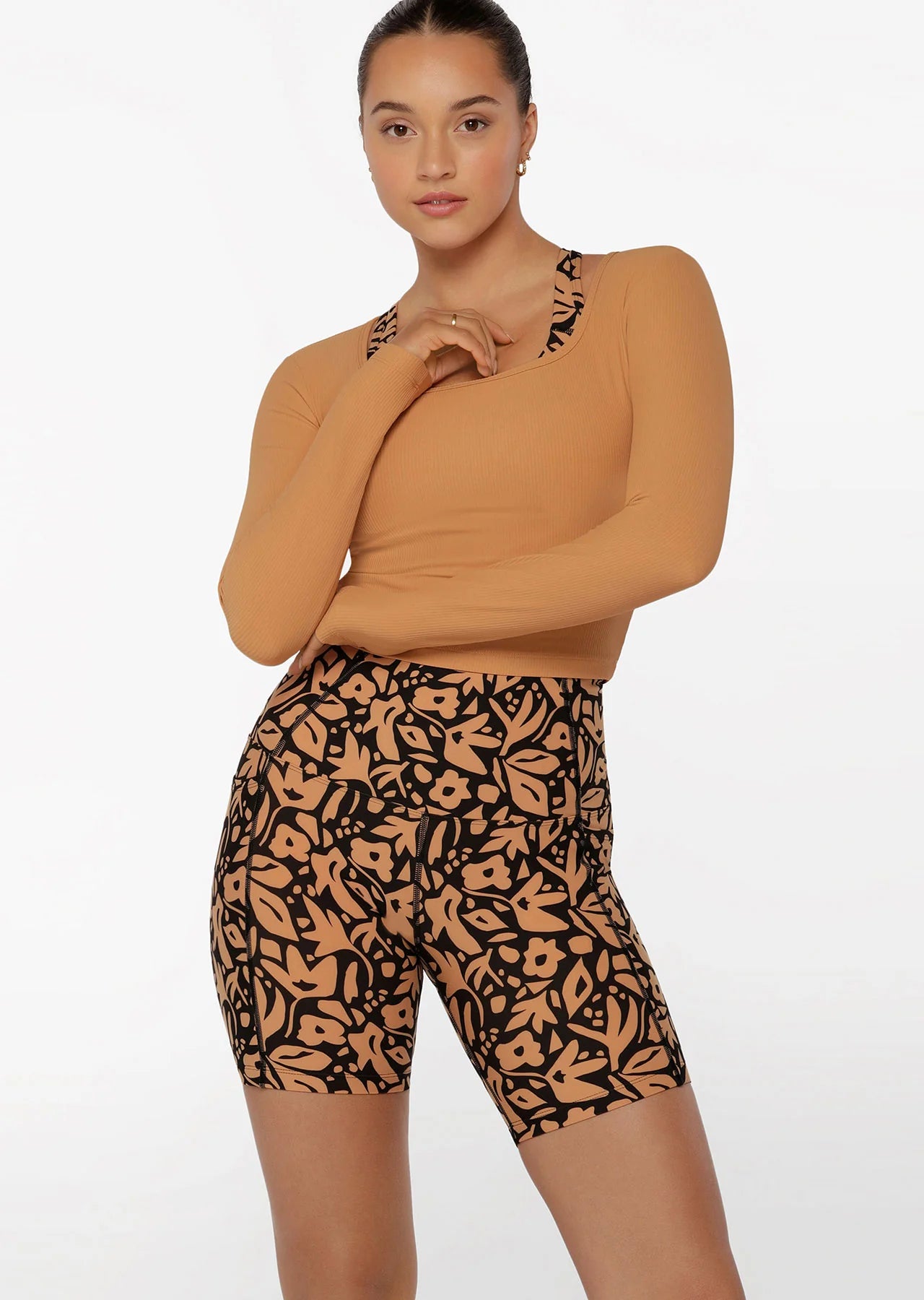 Yin Washed Rib Long Sleeve Top