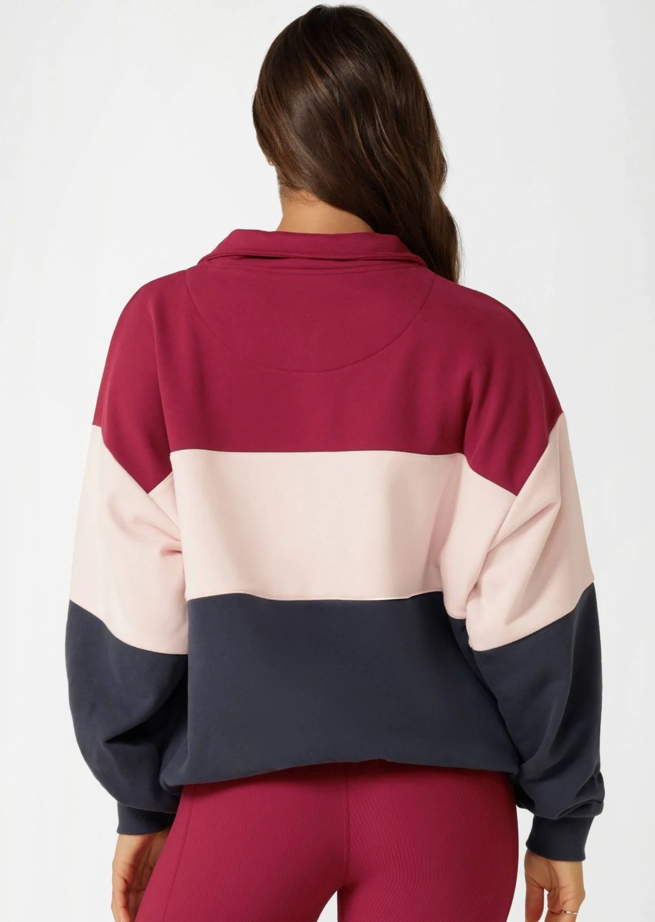 Sidelines Panelled Quarter Zip Sweat