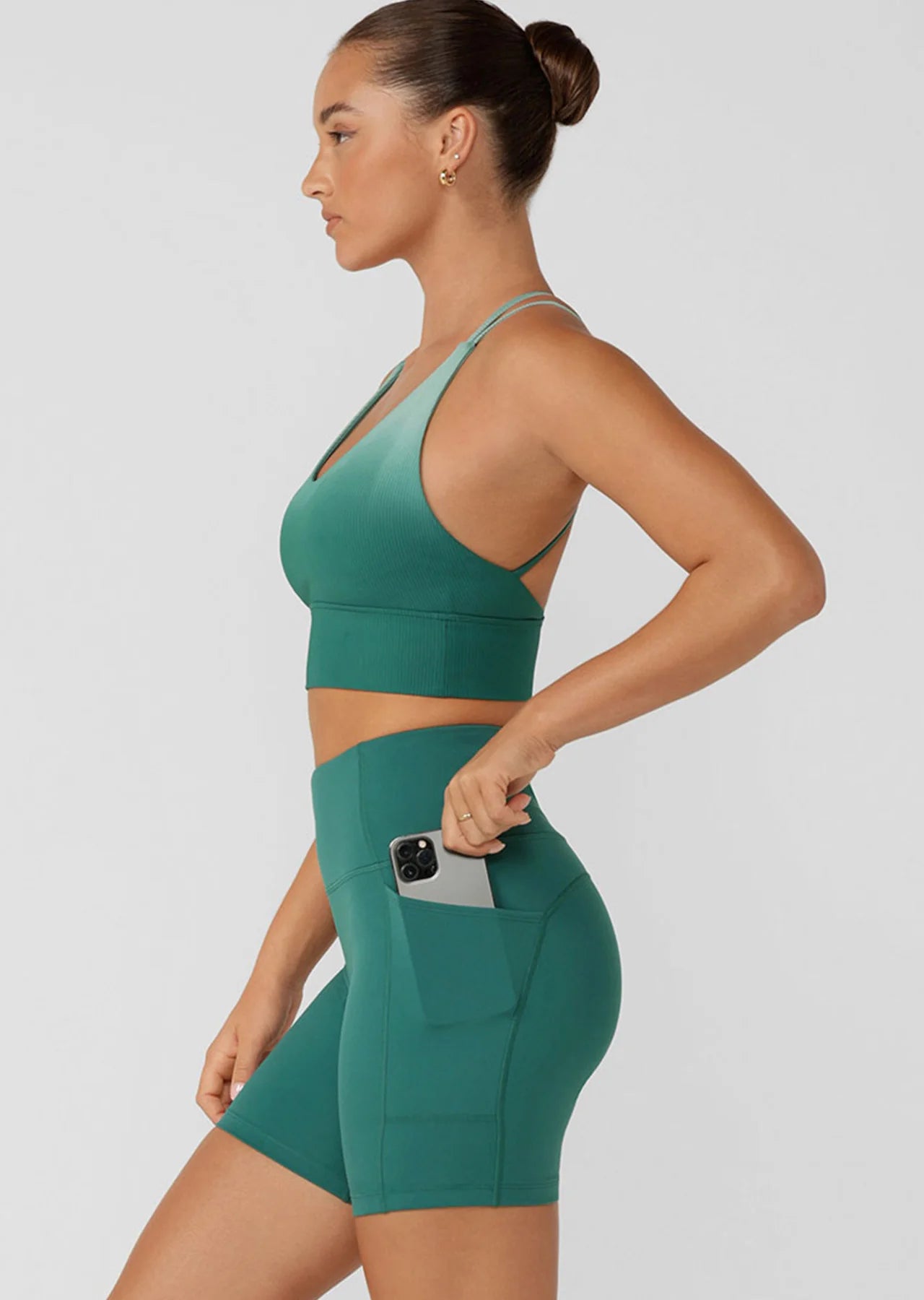 No Ride Booty Phone Pocket Bike Shorts