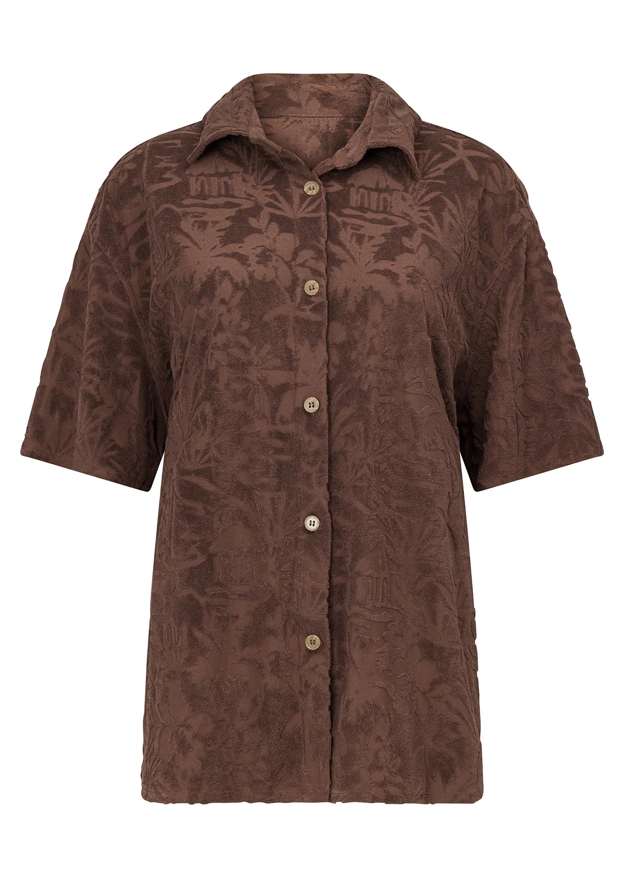 Dusty Palm Towelling Shirt