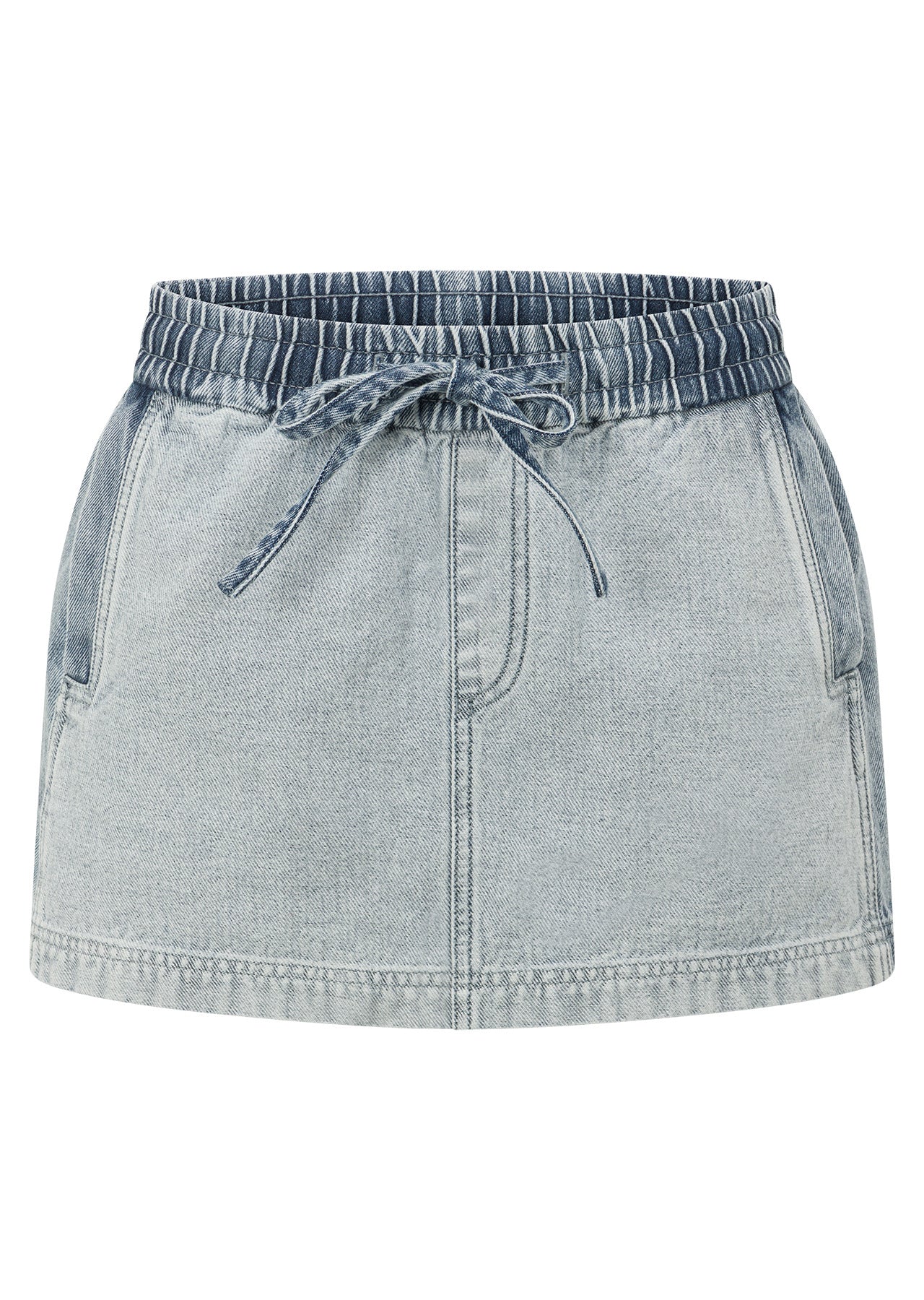Two Tone Denim Flashdance Skirt