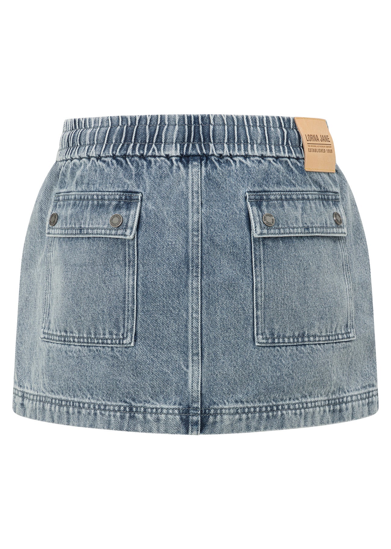 Two Tone Denim Flashdance Skirt