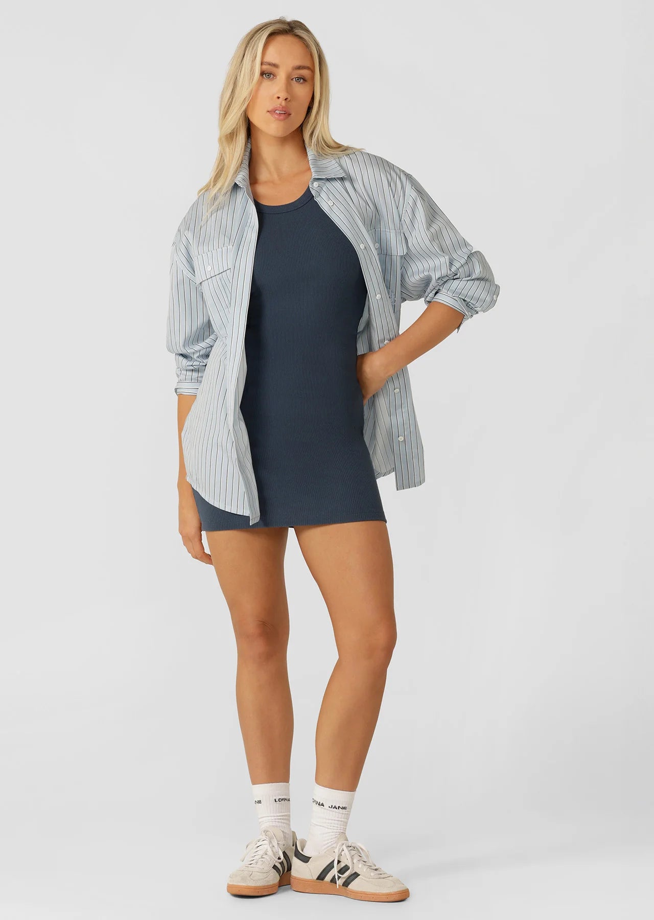 On The Move Rib Tank Dress