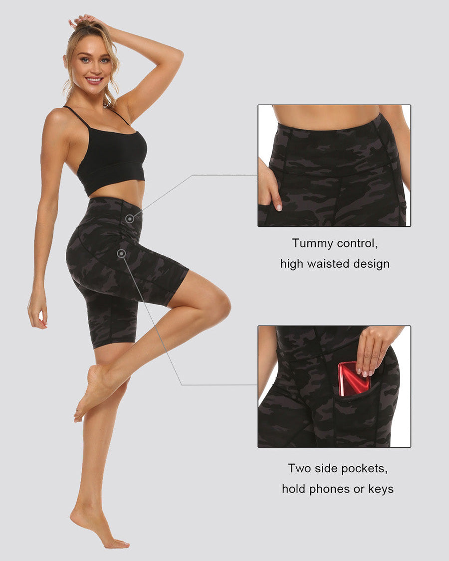 Essential High Waisted Yoga Shorts 8