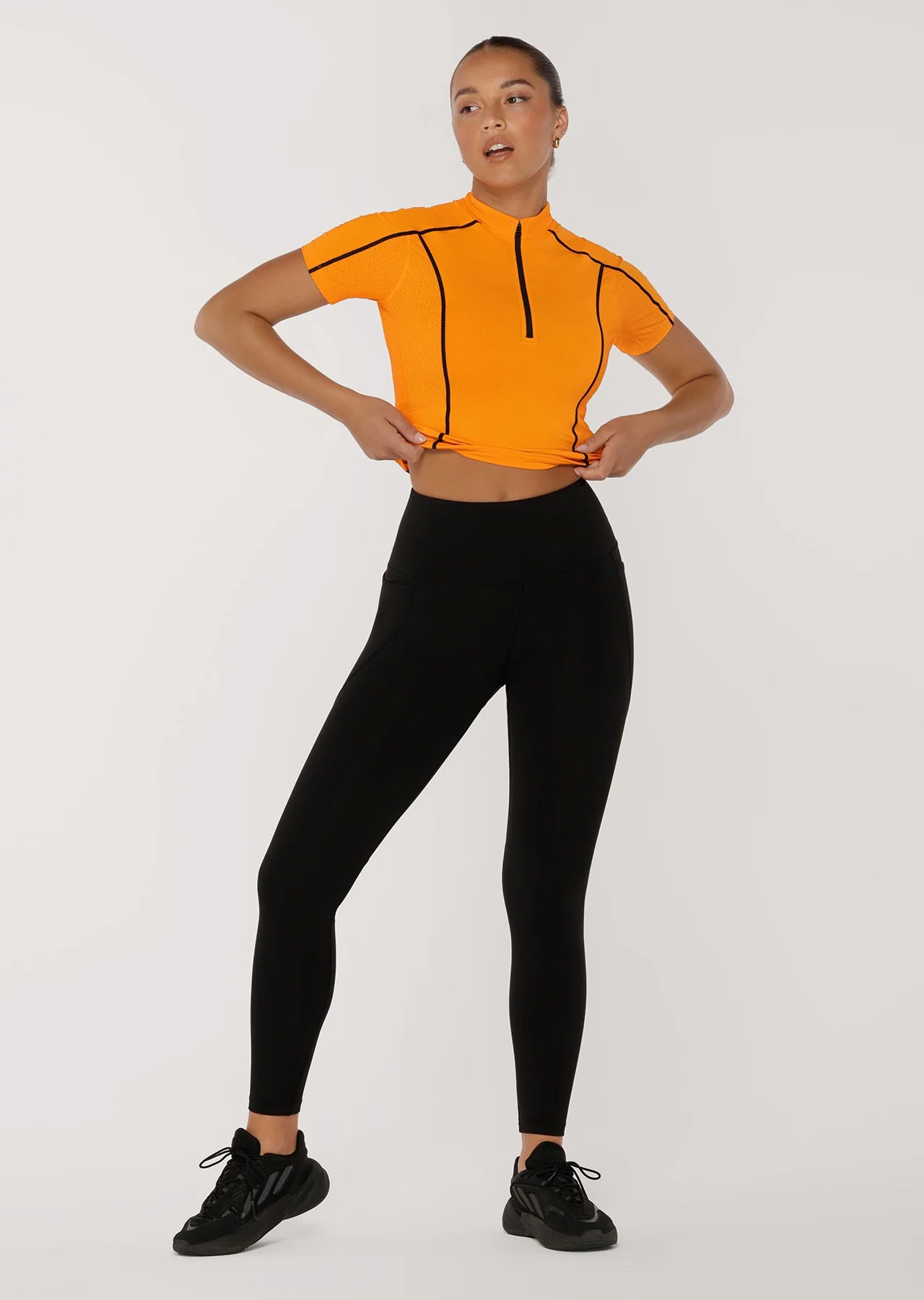 Climber Short Sleeve Active Zip Top