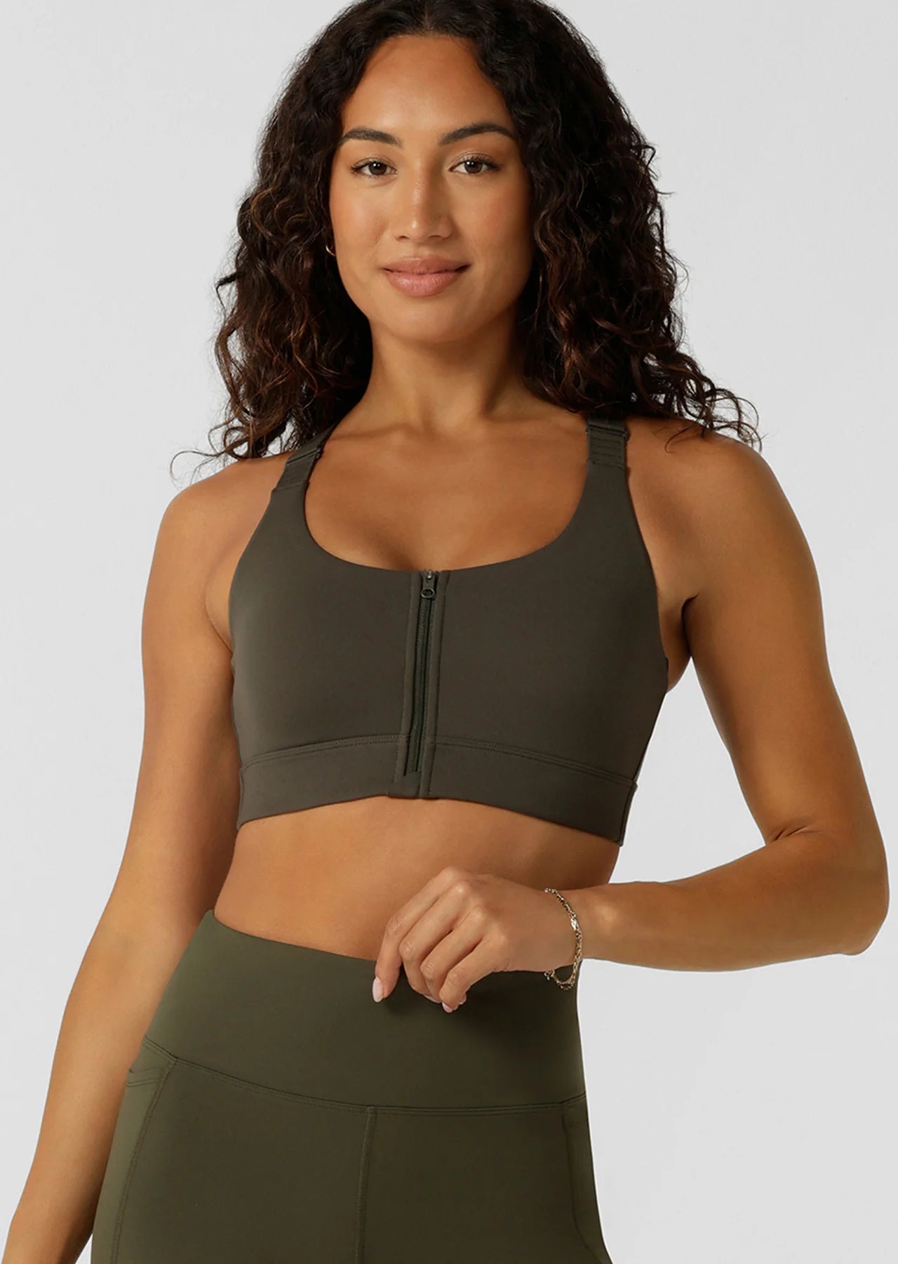 Easy Zip On Max Support Sports Bra