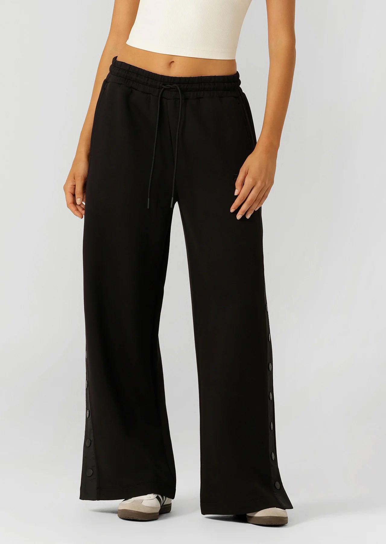 Snap To It Wide Leg Pants