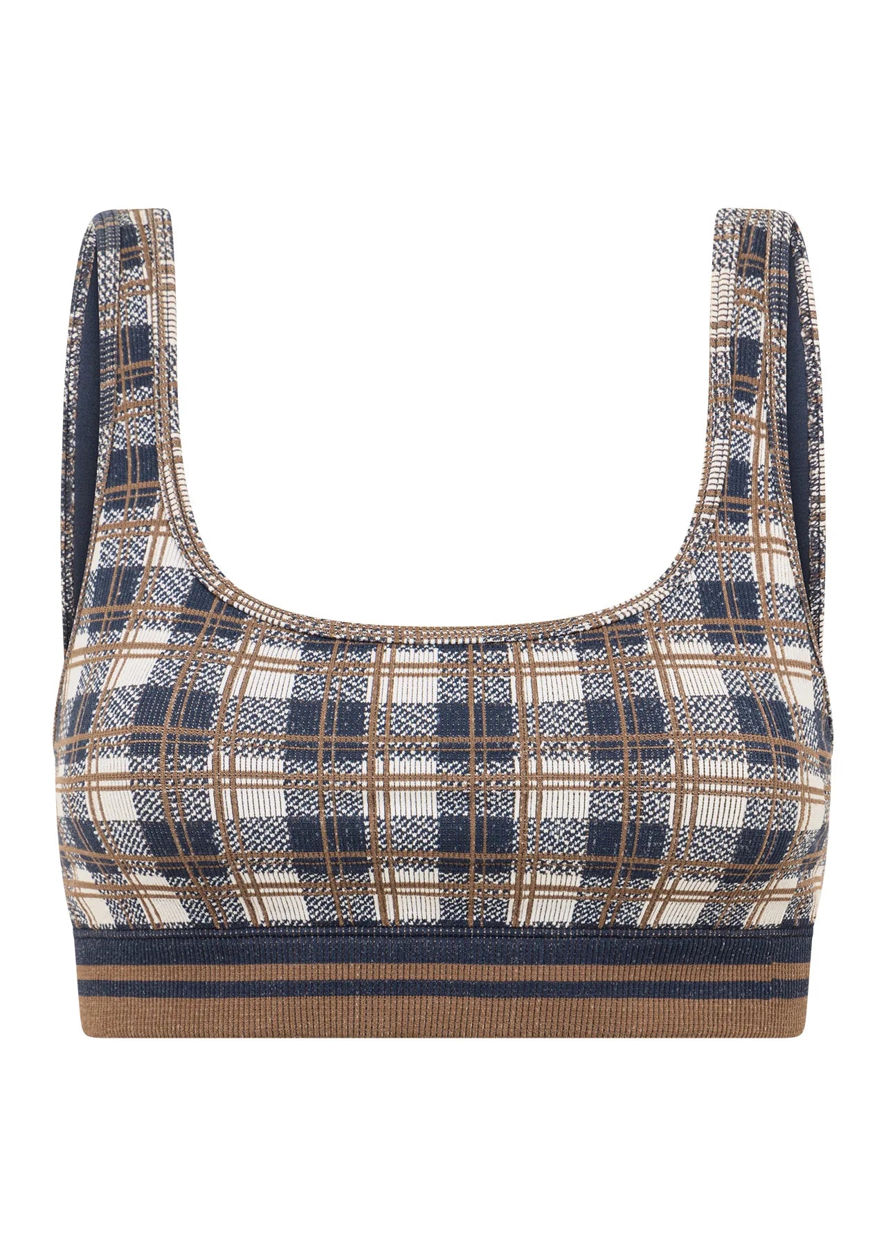 Gingham Seamless Sports Bra