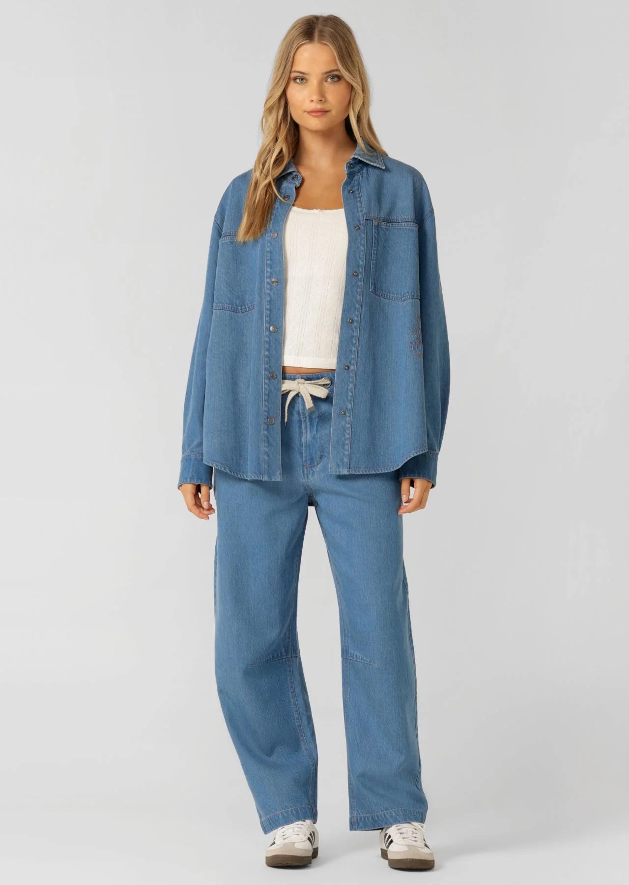 Off Duty Vintage Wash Denim Pants