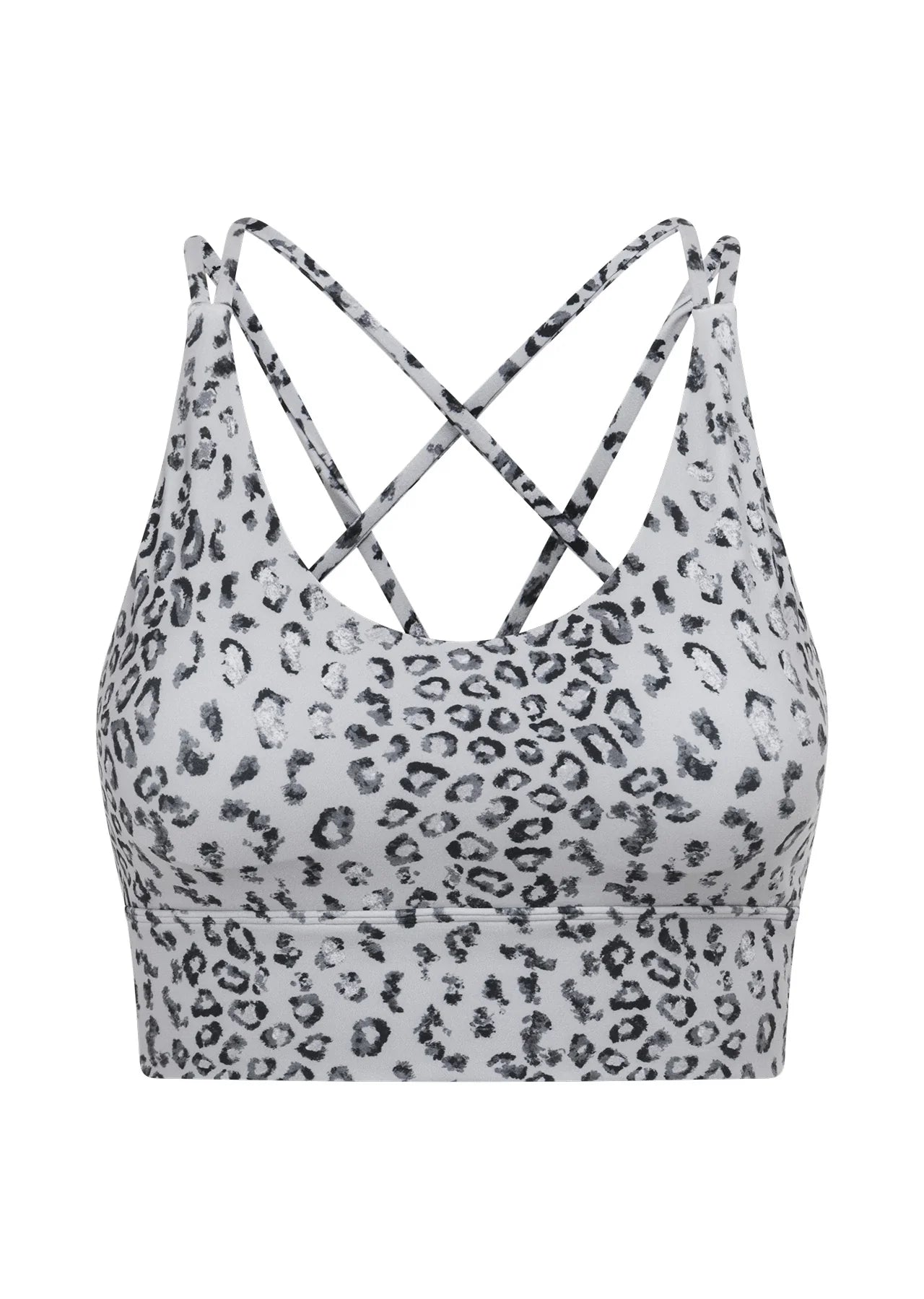 Wild Leopard Longline Sports Bra