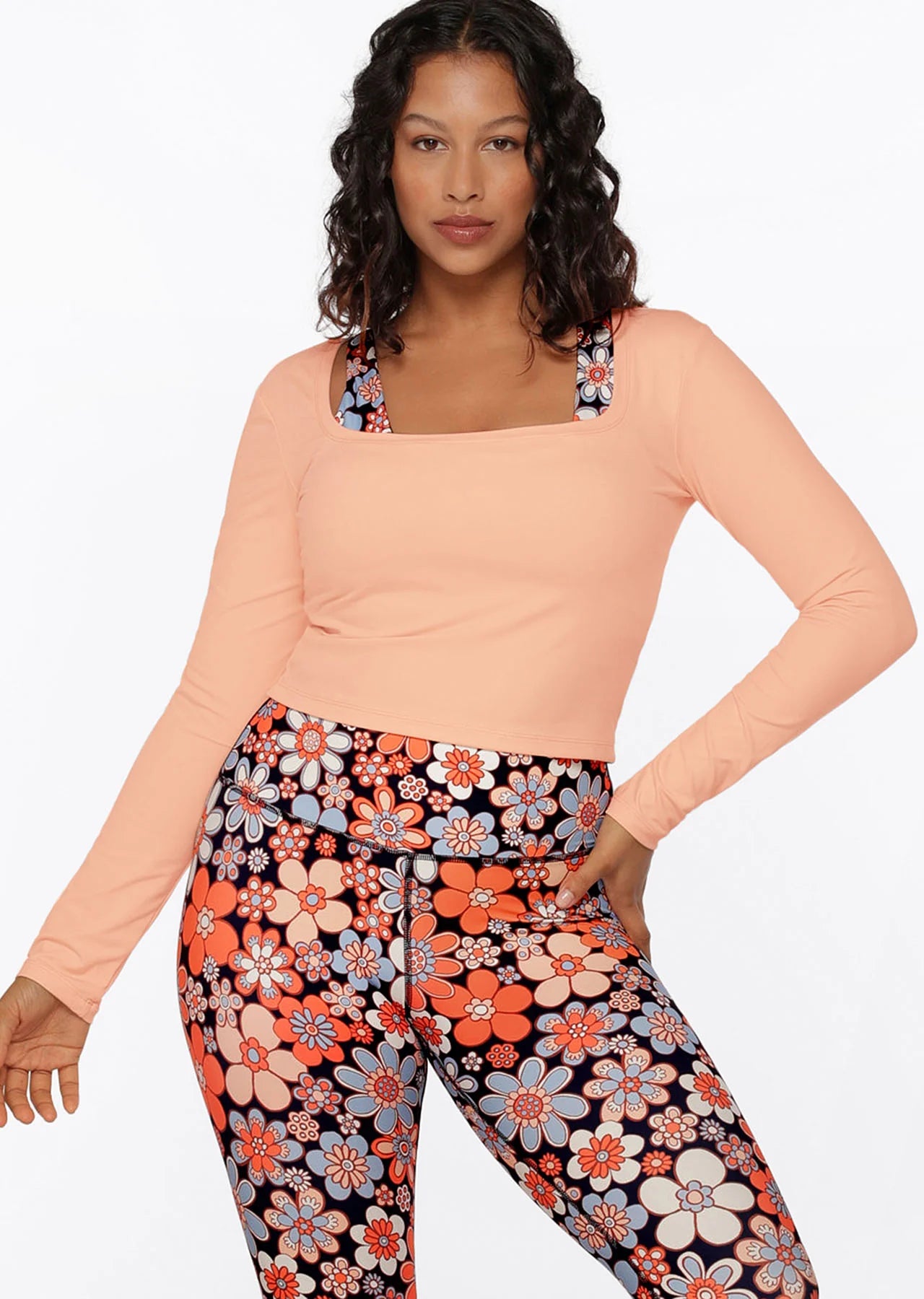 Aloe Vera Cropped Long Sleeve Top