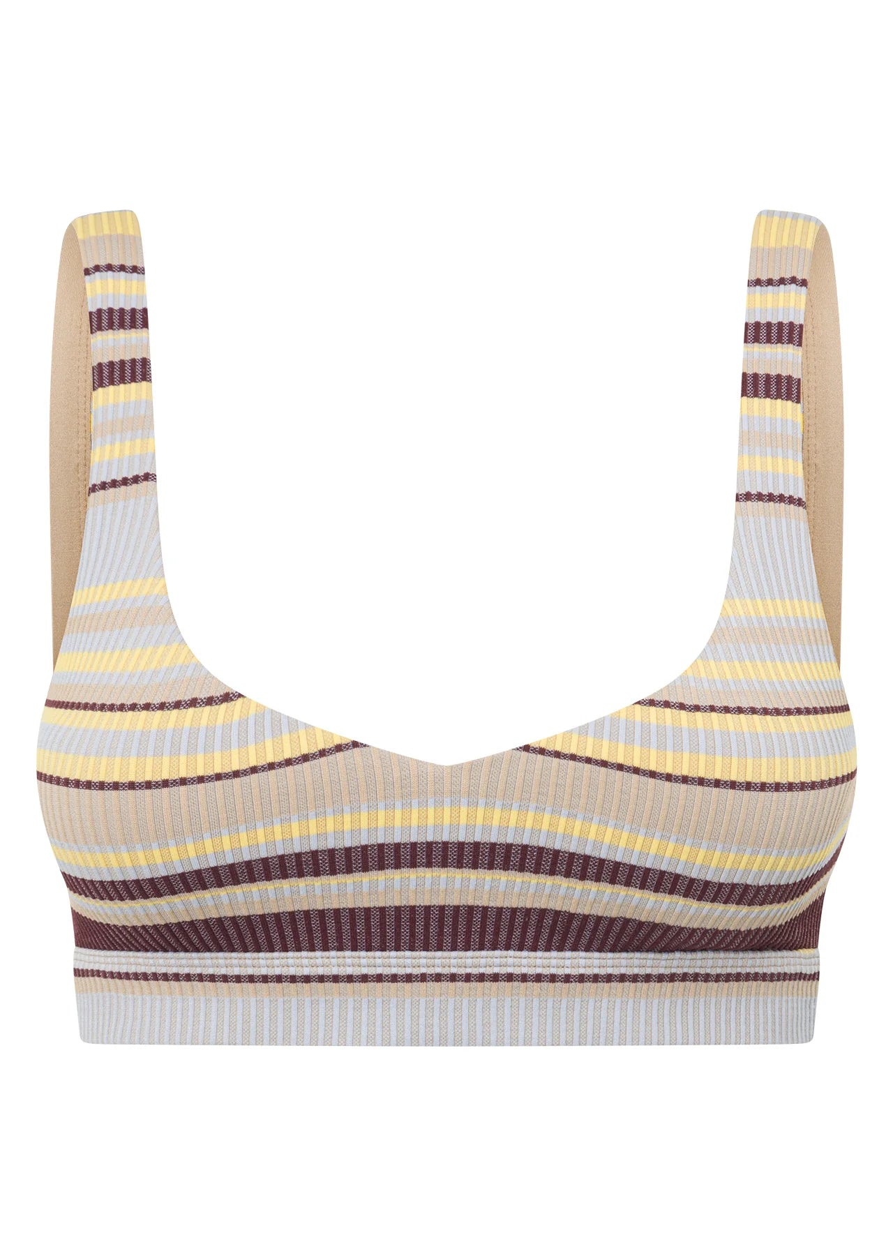 Sunset Stripe Seamless Bralette