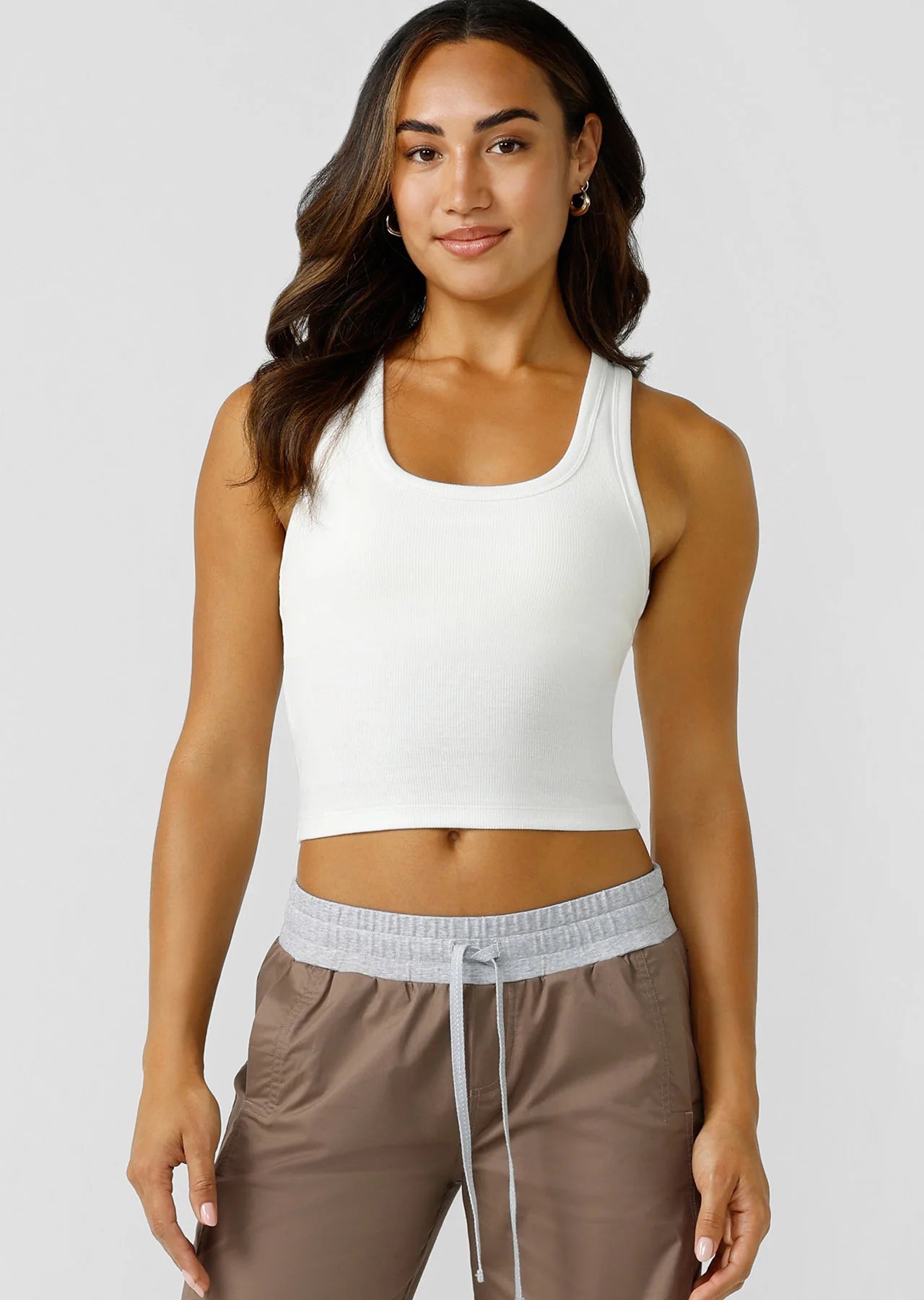 Scoop Neck Essential Rib Tank