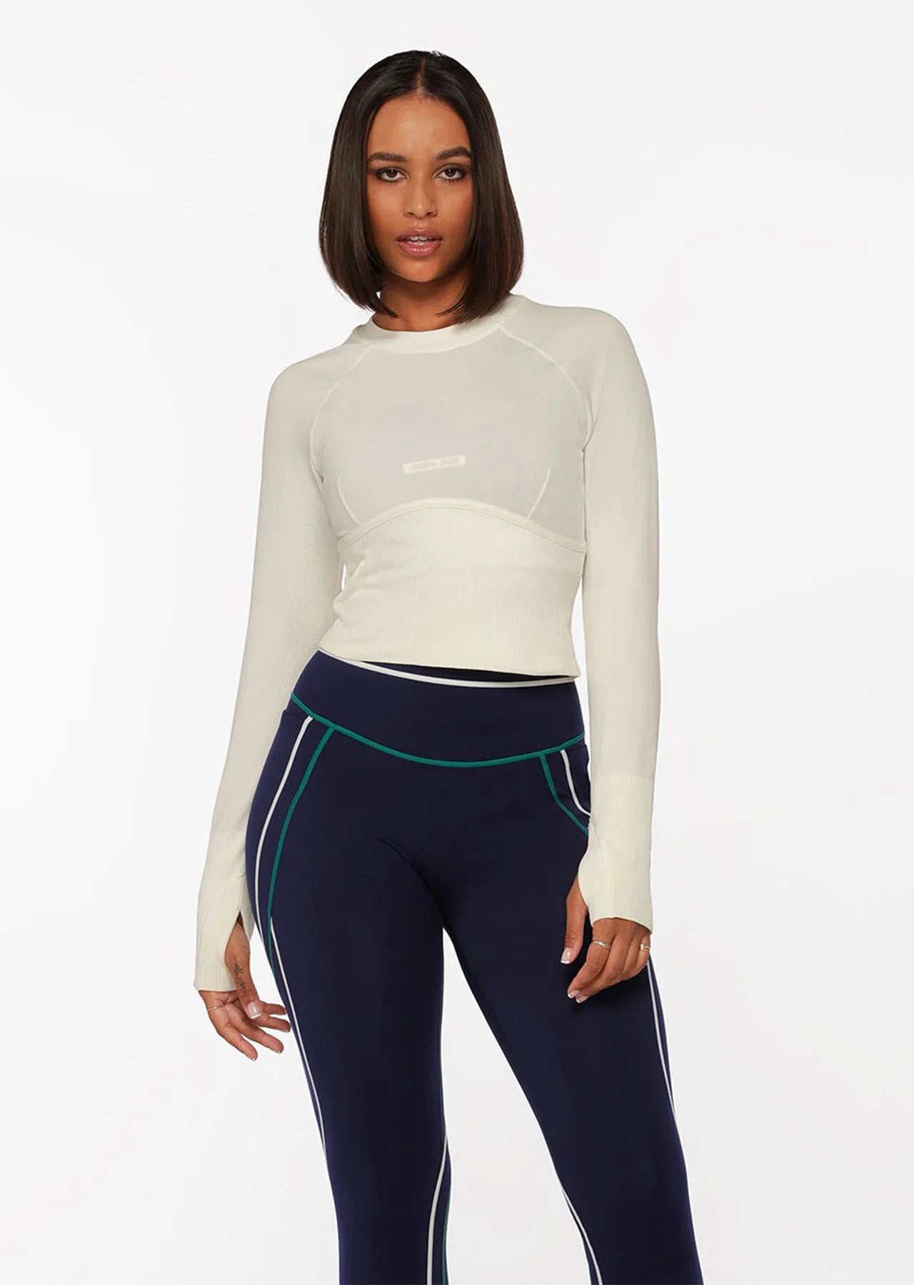 Seamless Contour Cropped Long Sleeve Top