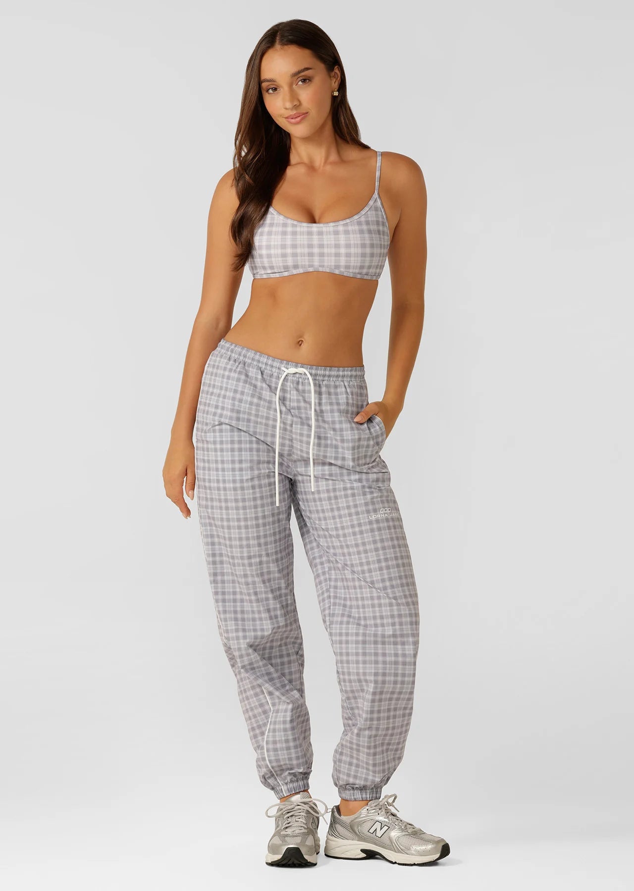 Country Club Check Sports Bra