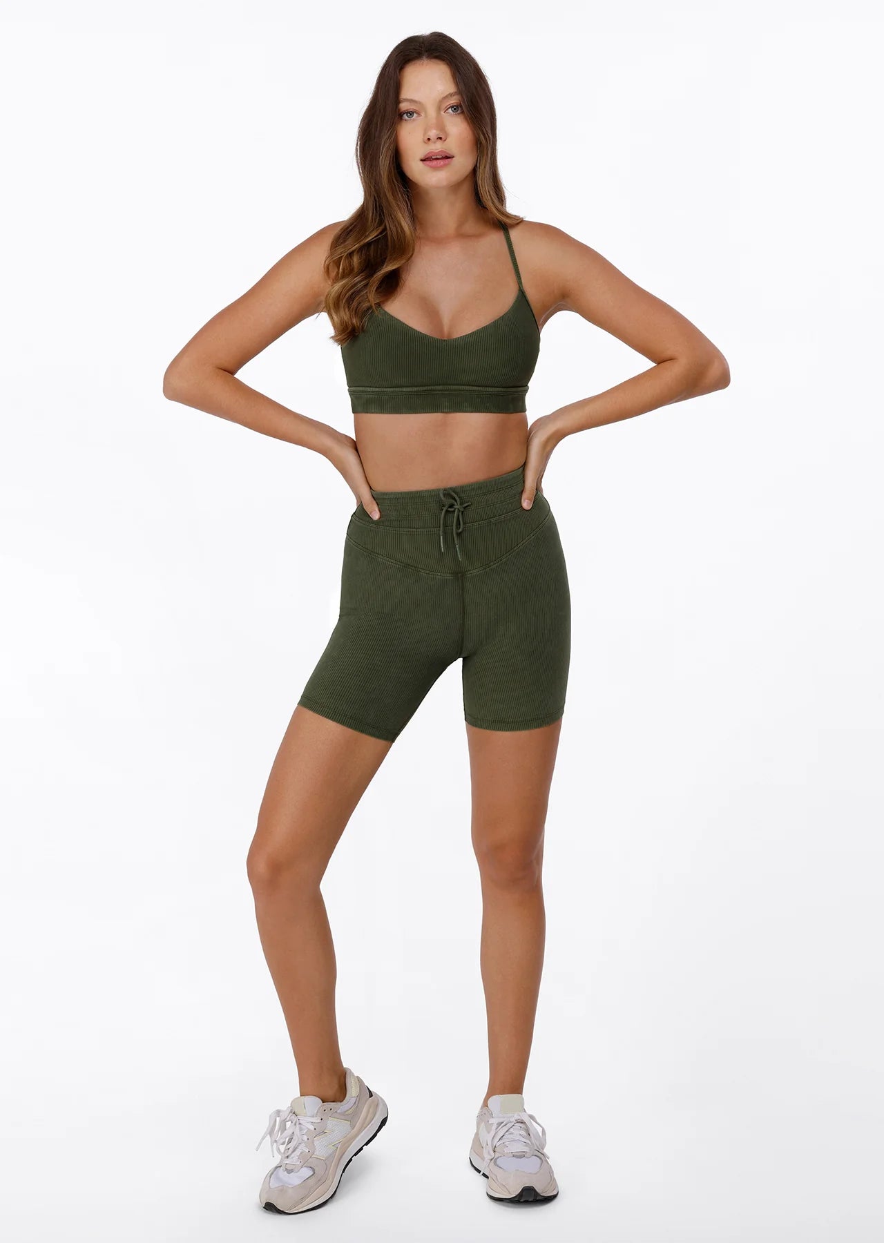 Yin Washed Rib Bike Shorts