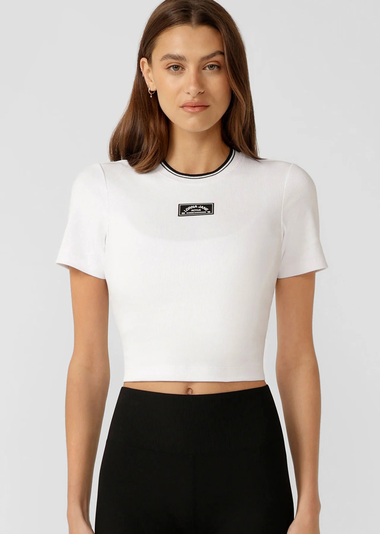 Tie Breaker Cropped Tee