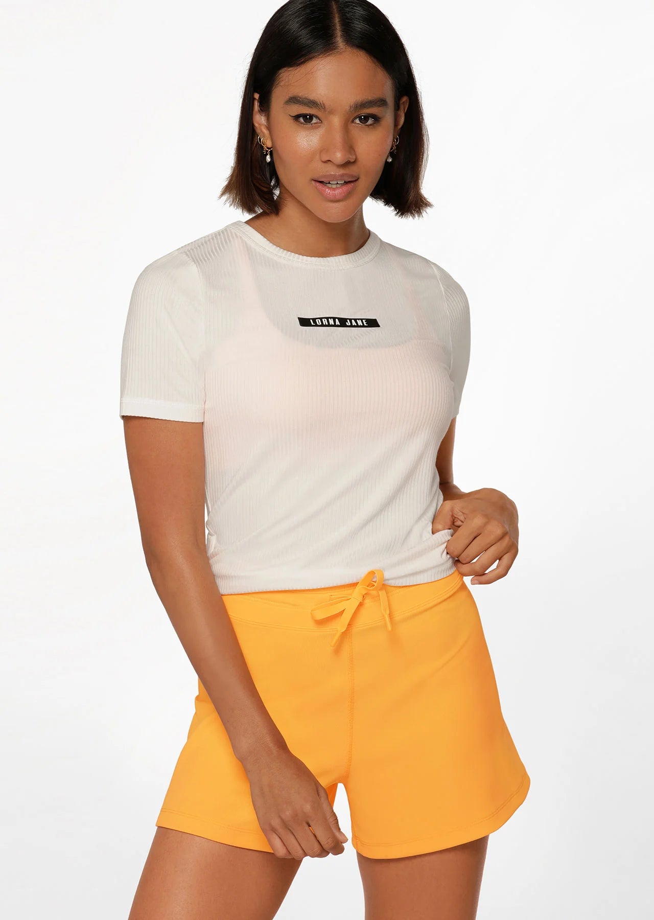 Defining Moment Rib Short Sleeve Top