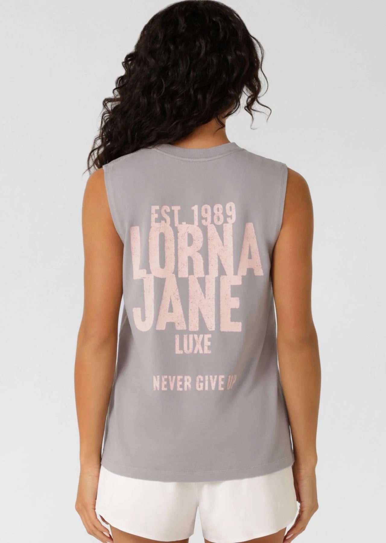 Never Give Up Washed Tank