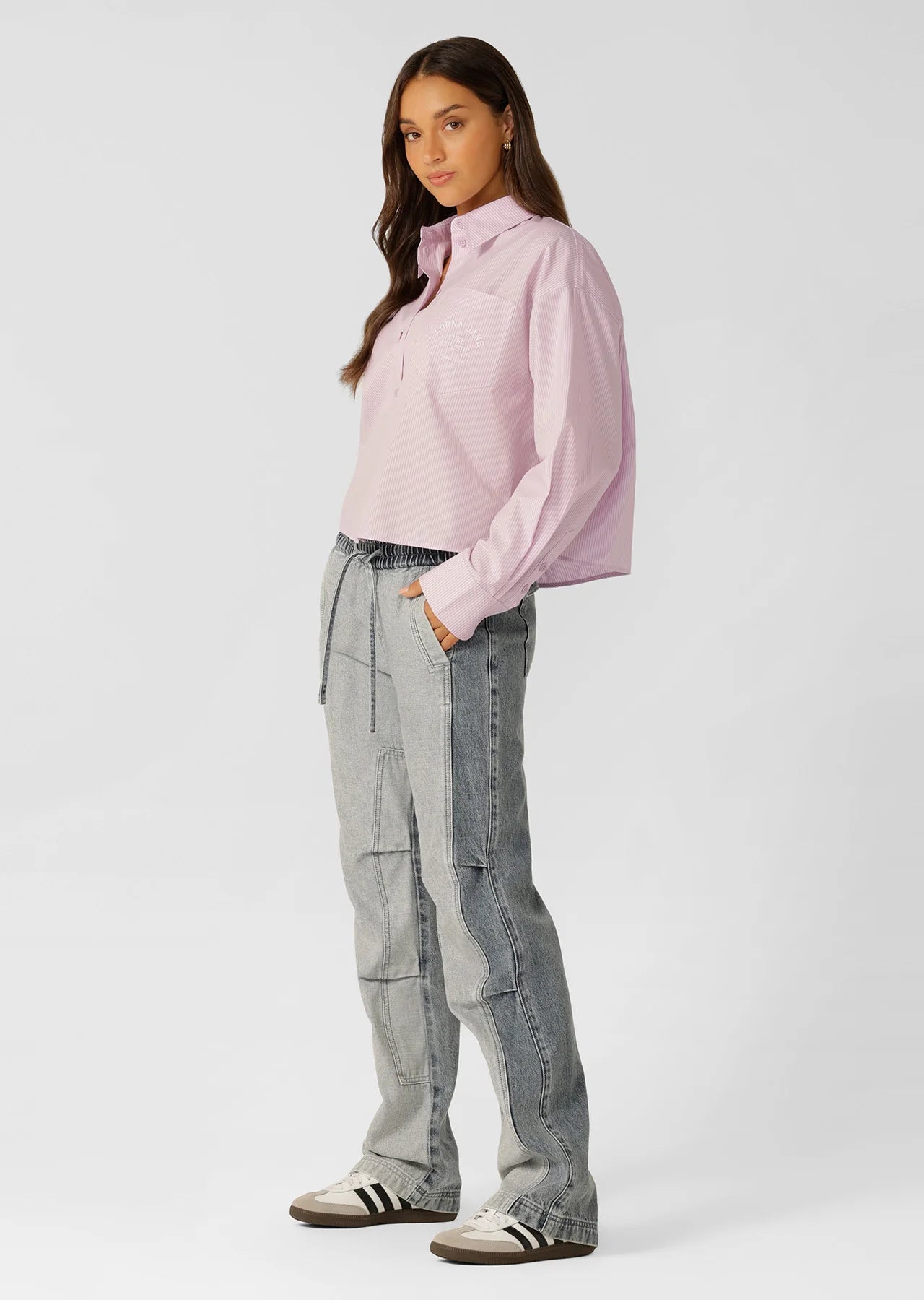 Heritage Cropped Button Up Shirt
