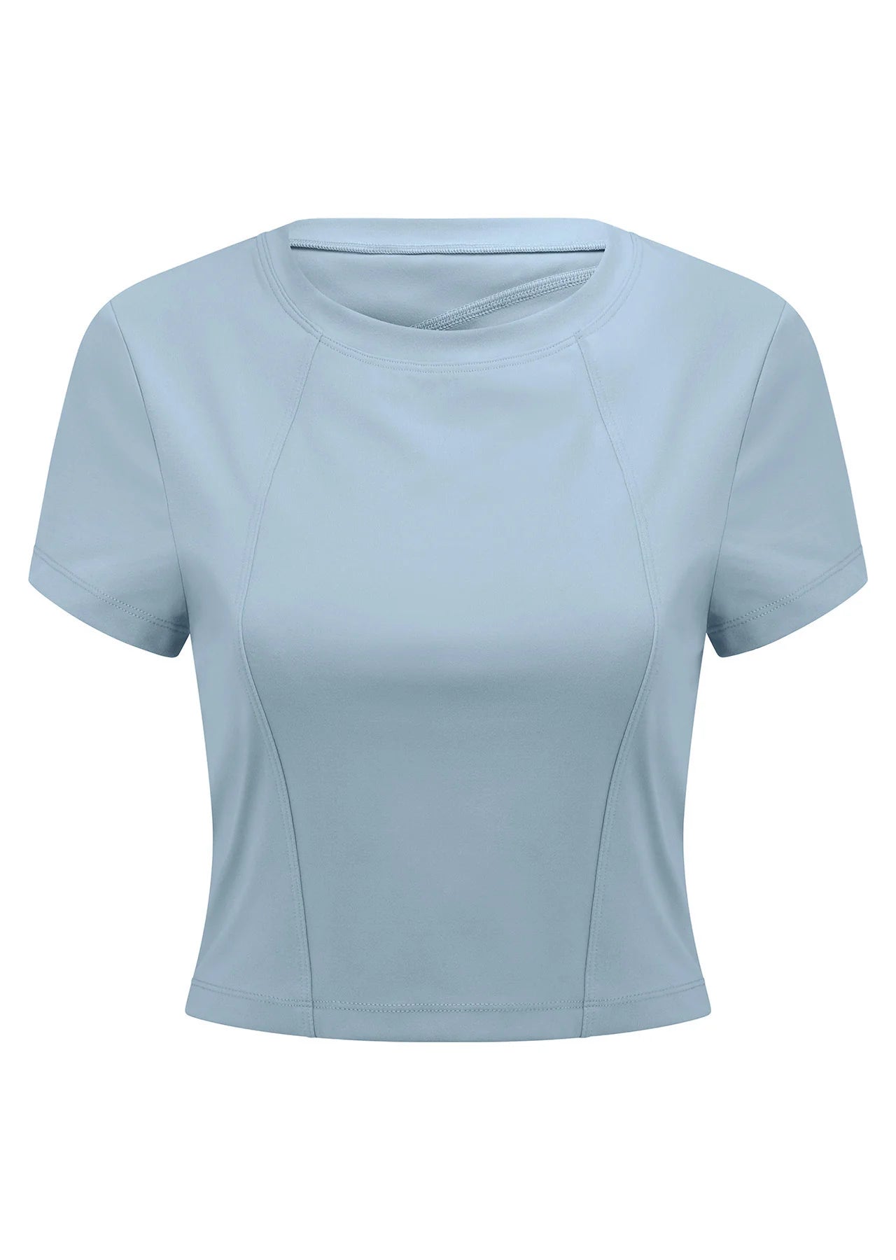 Cutout Active Short Sleeve Crop Top