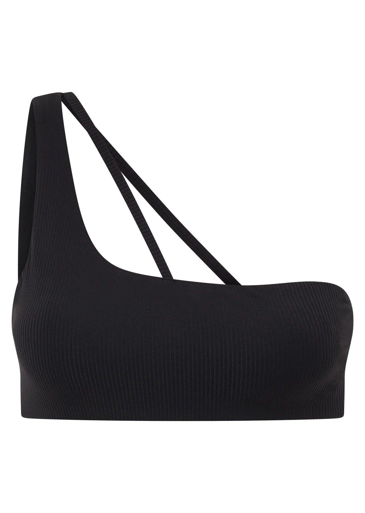 Second Nature Luxe Rib Asymmetrical Sports Bra