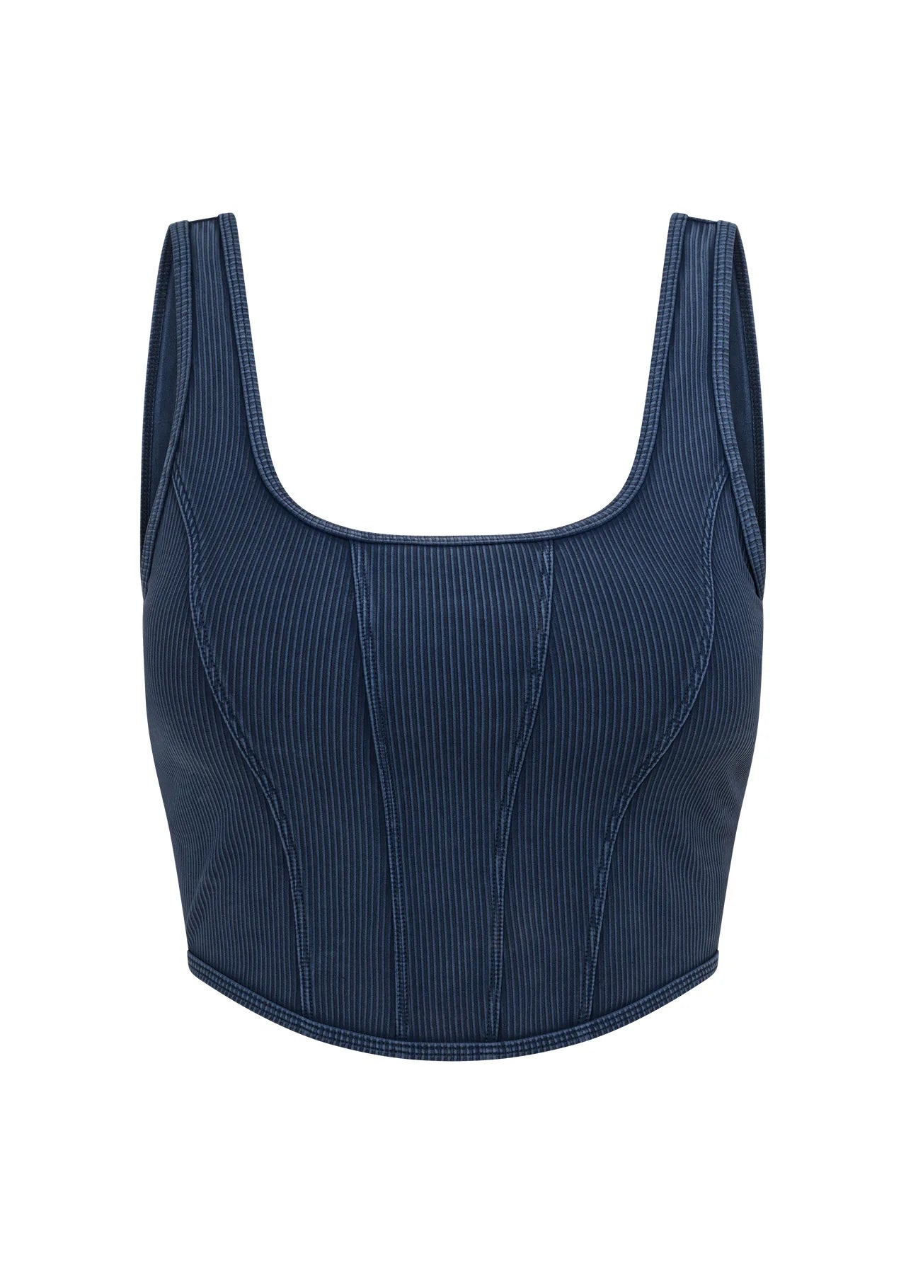 Stride Washed Rib Tank Bra Combo