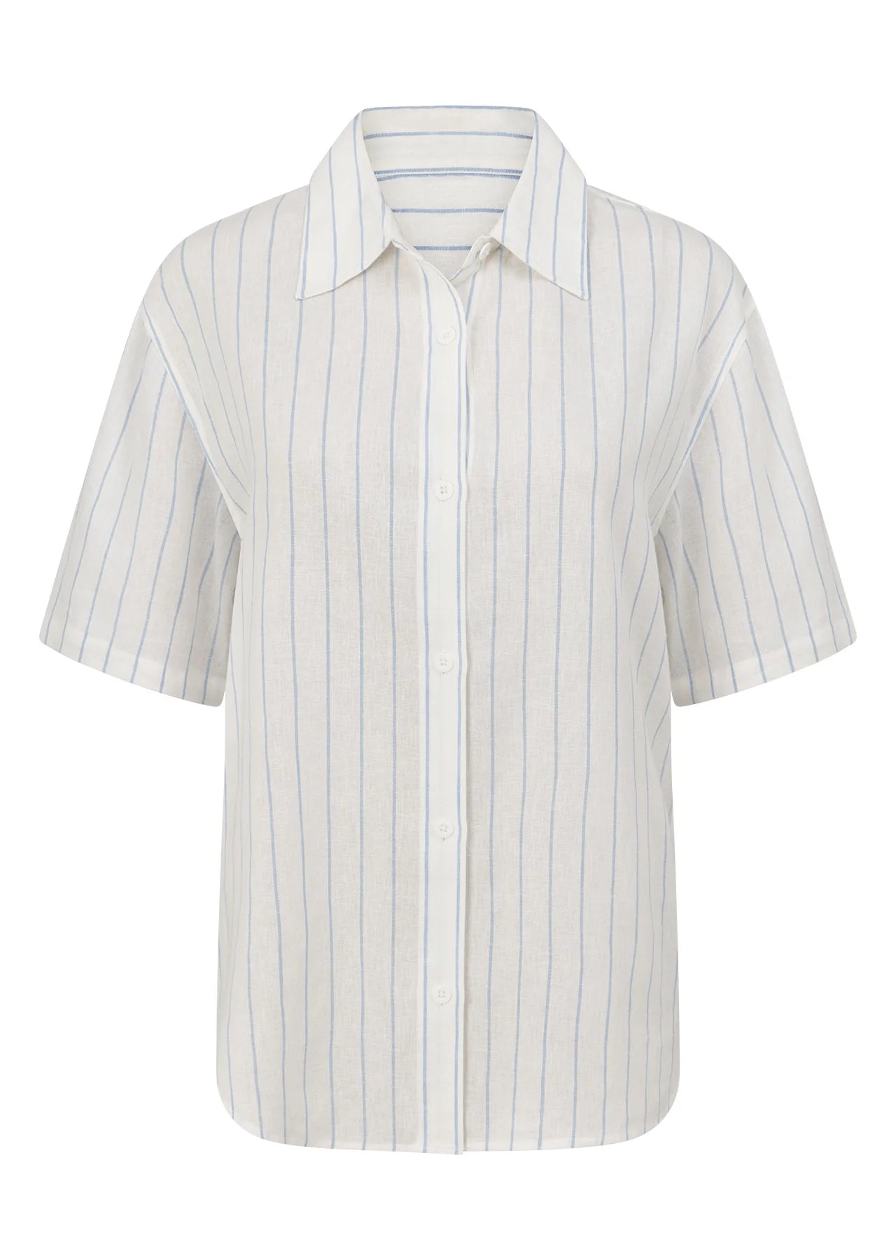 Preset Stripe Linen Short Sleeve Shirt