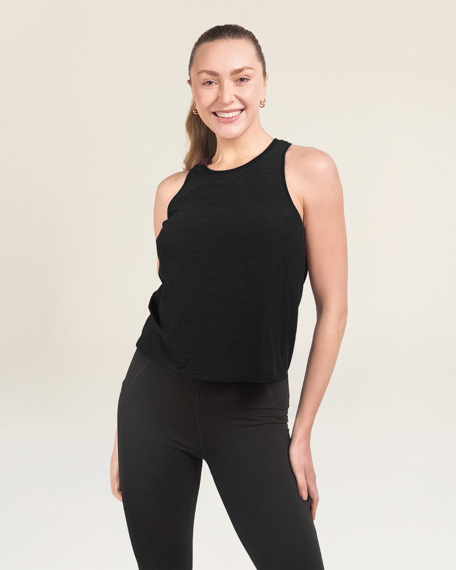 Cloud Essential Racerback Tank Top | Sleeveless High-Neck Workout Top