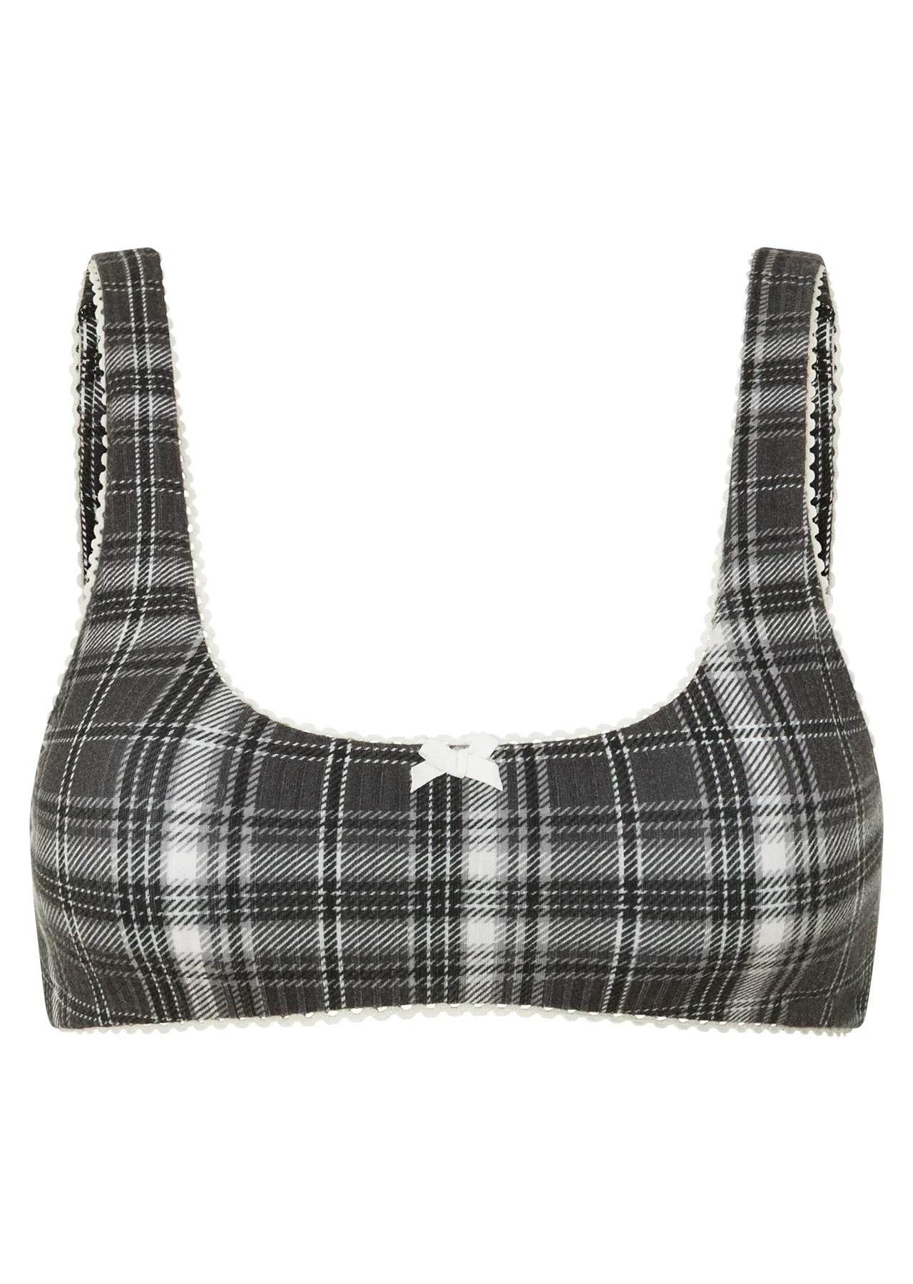 Monochrome Check Lounge Bralette