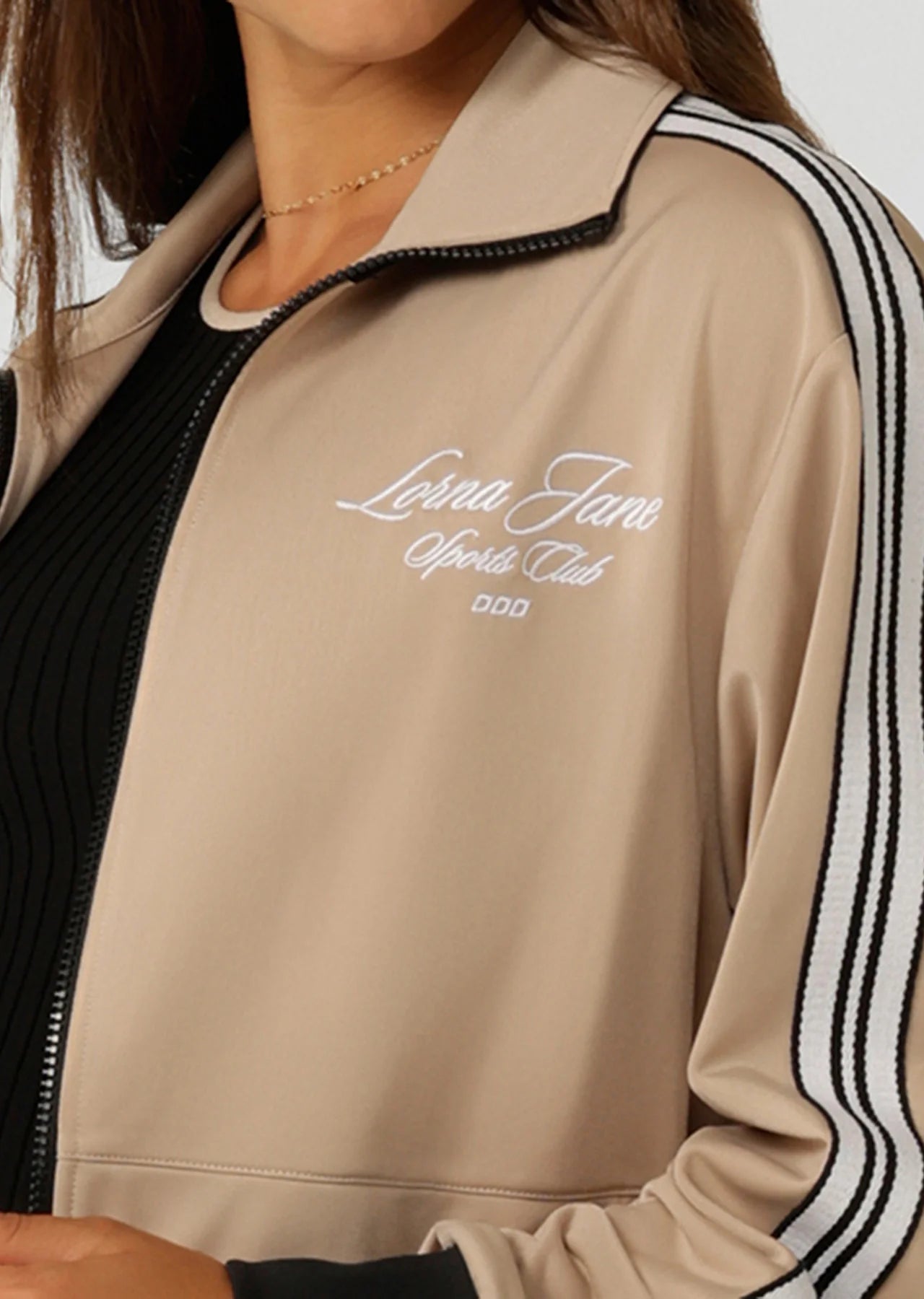 Retro Track Zip Through Jacket