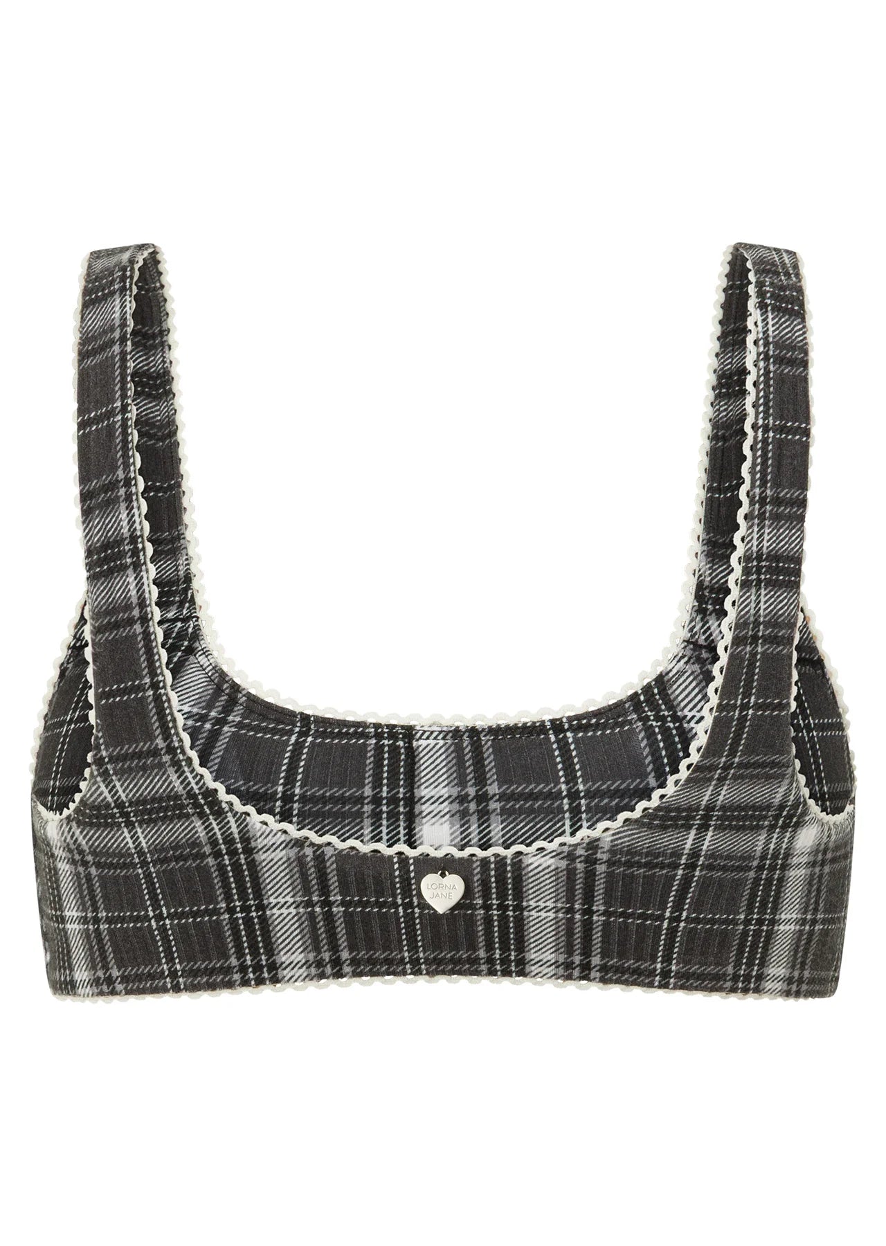 Monochrome Check Lounge Bralette