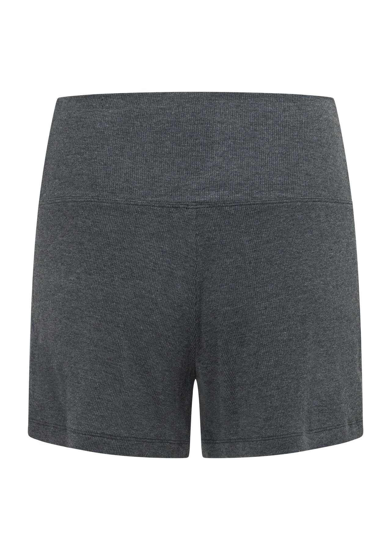 Modal Luxe Lounge Fold Waist Rib Kick Shorts