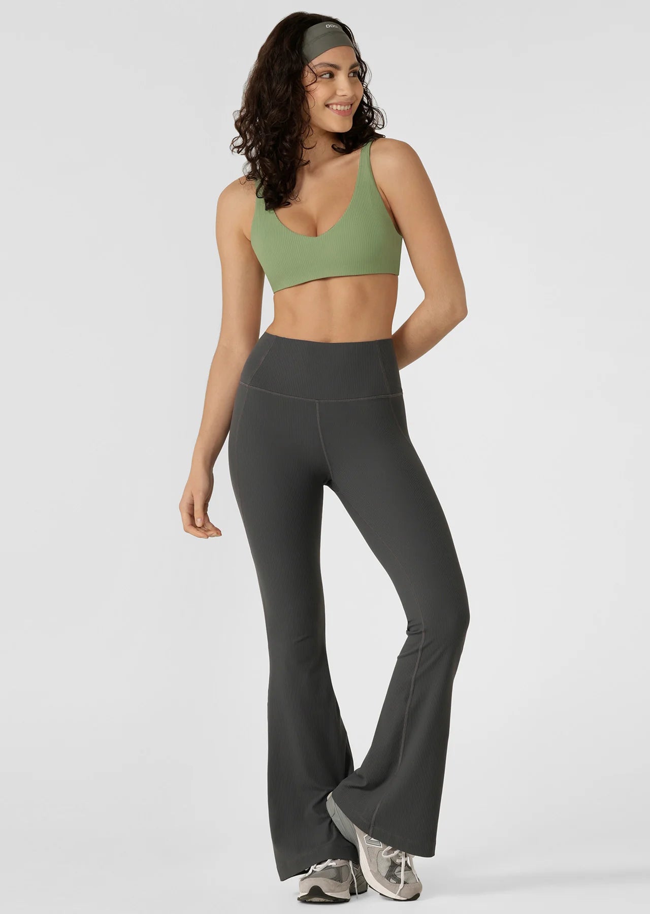 Irresistible Hi Fold Rib Flared Leggings