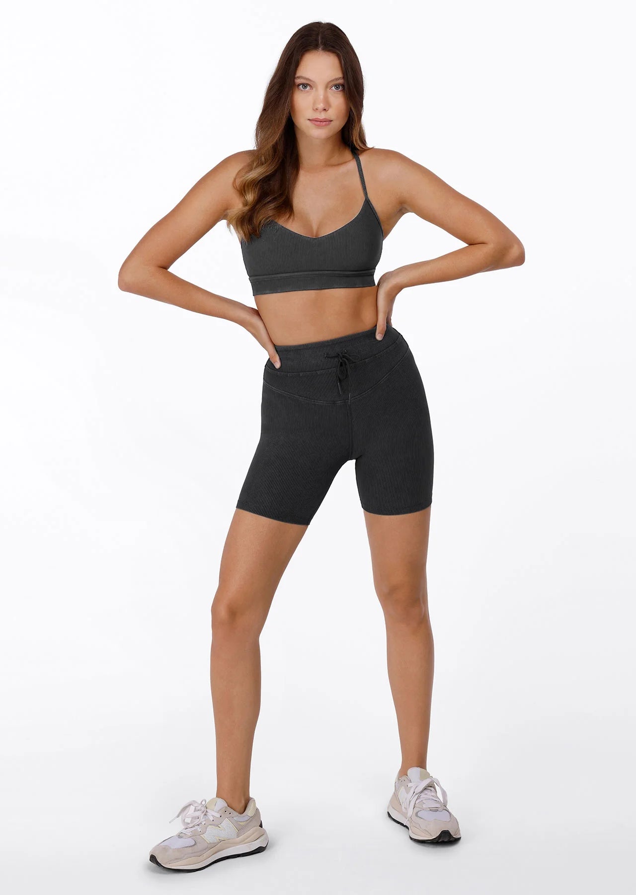 Yin Washed Rib Bike Shorts