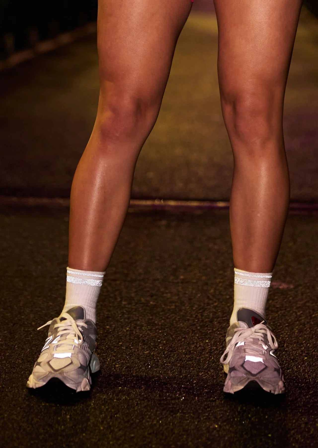 Reflective Sport Crew Socks