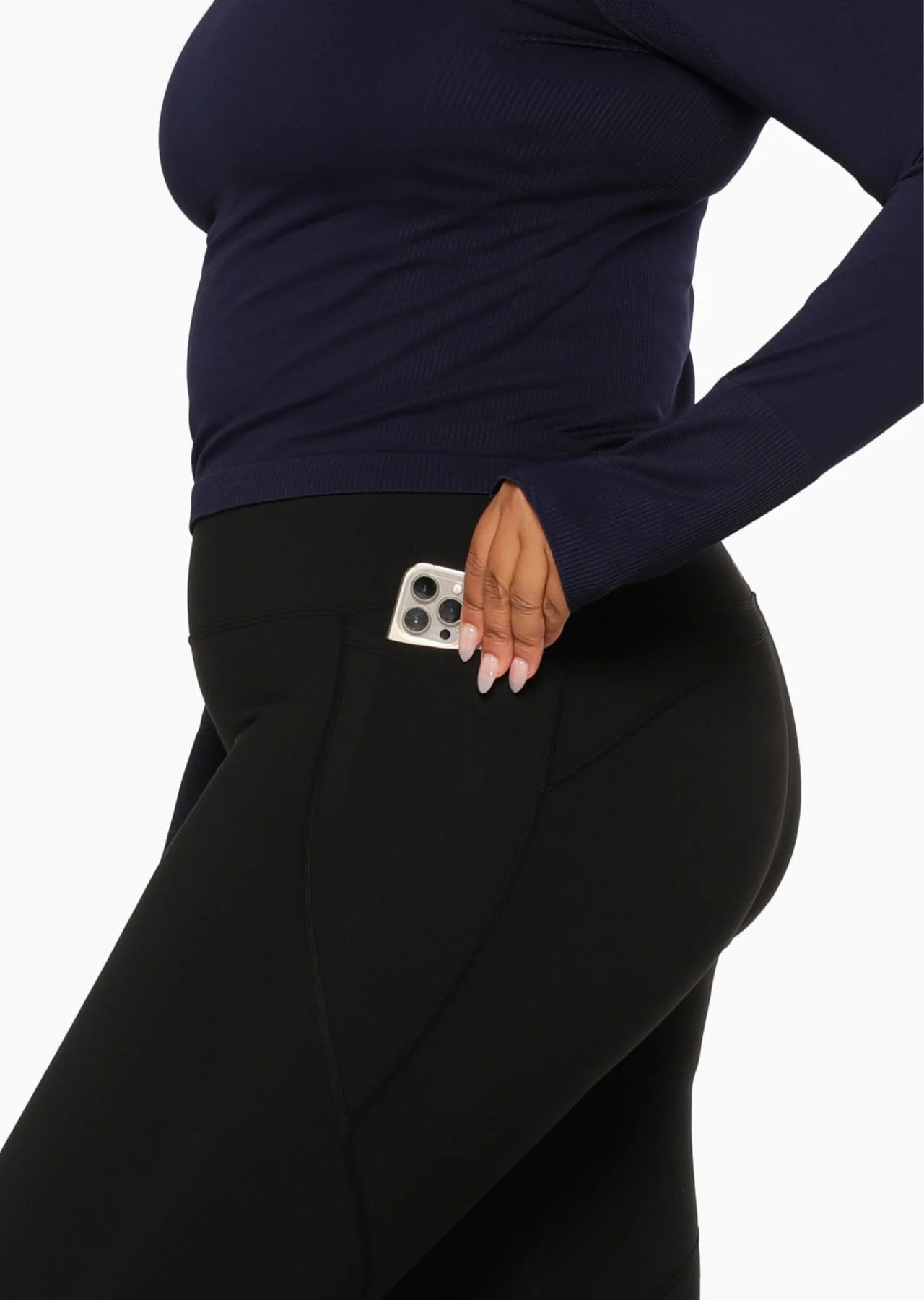 Amy Thermal Phone Pocket Full Length Leggings