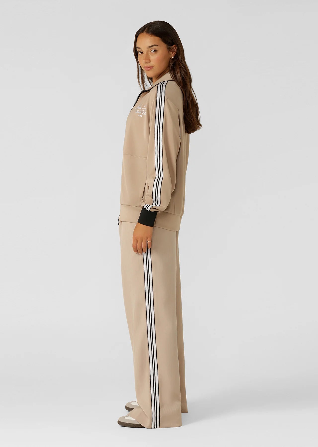 Retro Track Zip Through Jacket
