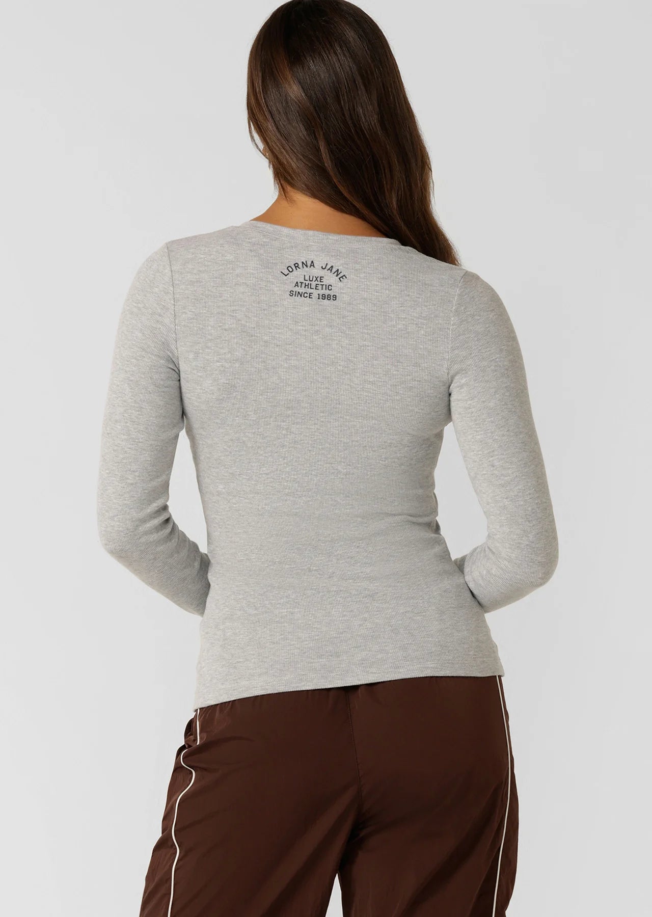 Henley Rib Long Sleeve Top